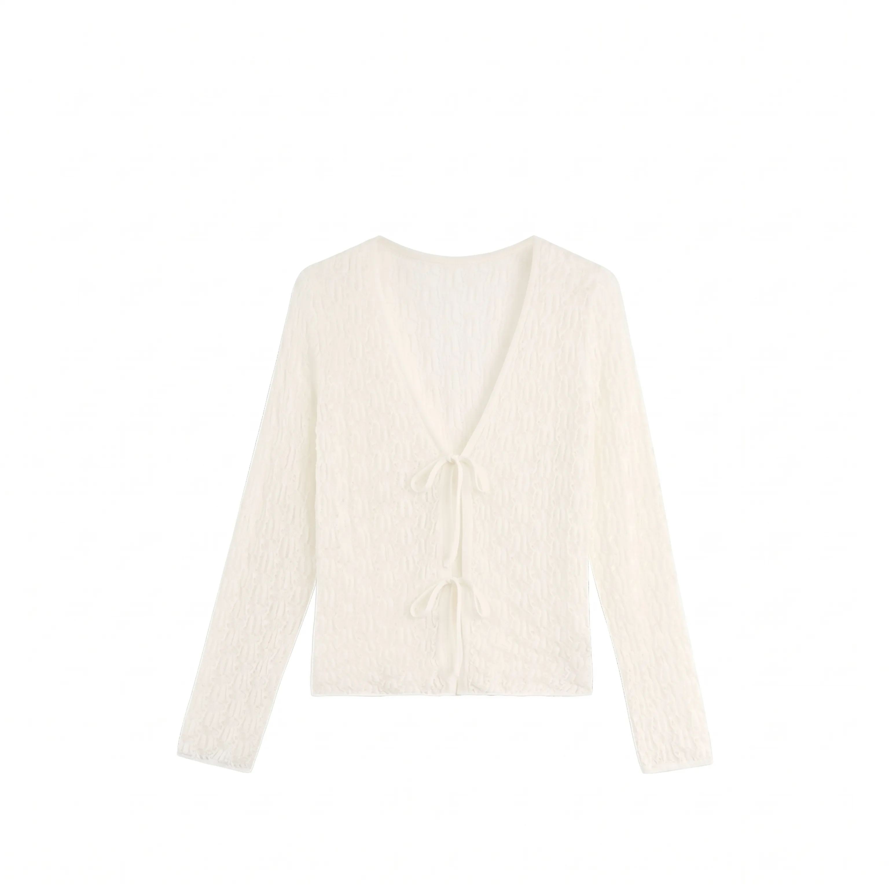 Open-Knit Linen Cardigan - Image 6
