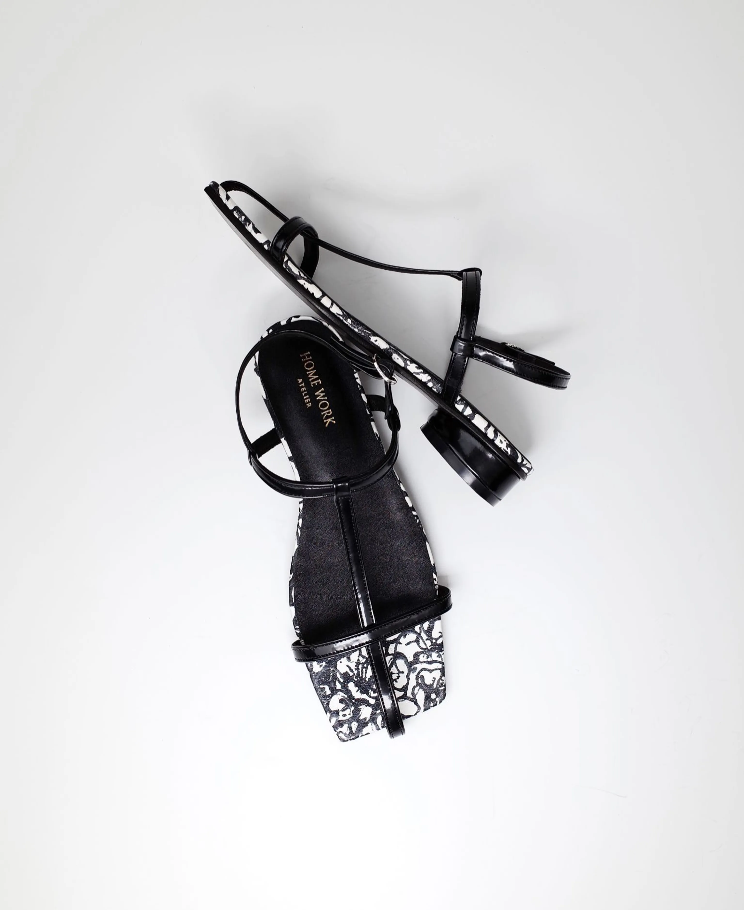 Open Toe Square Head Sandals - Image 2