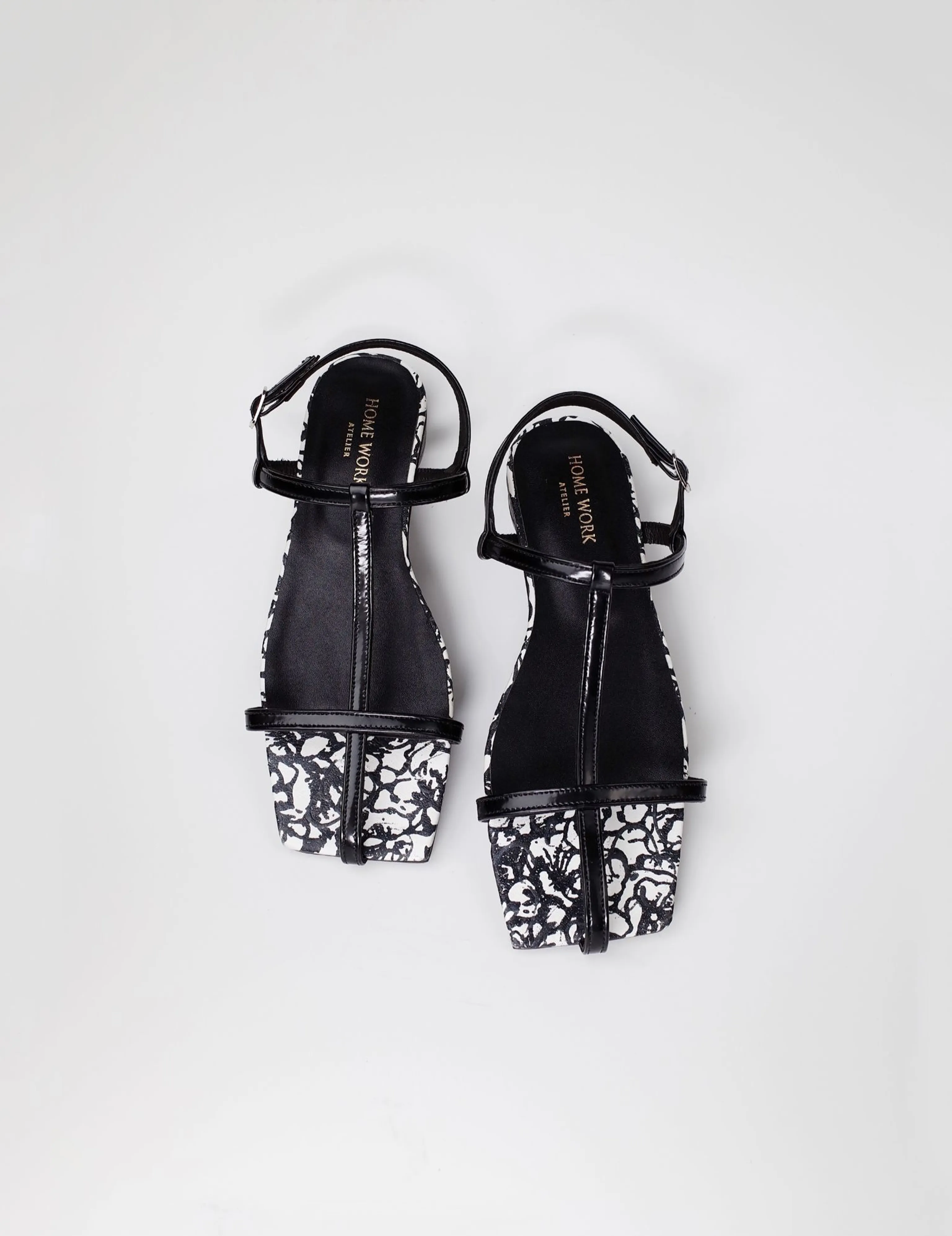 Open Toe Square Head Sandals - Image 3