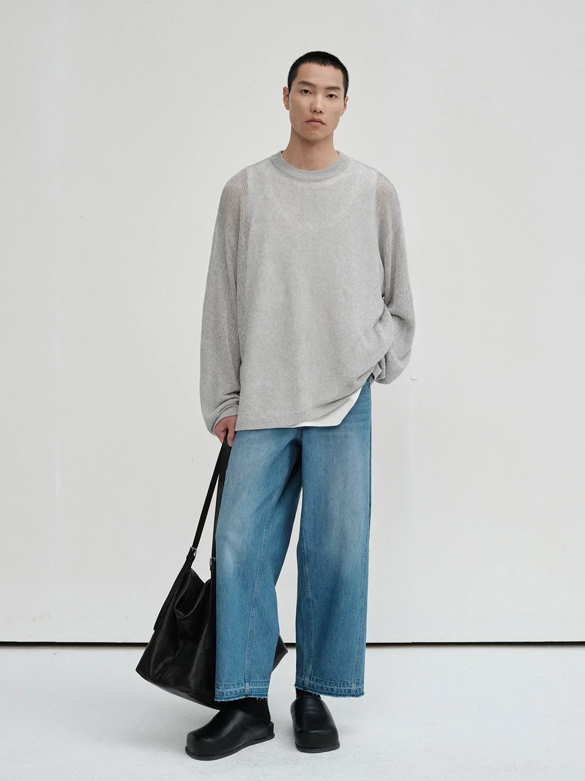 Openwork Crew Sweater - Image 4