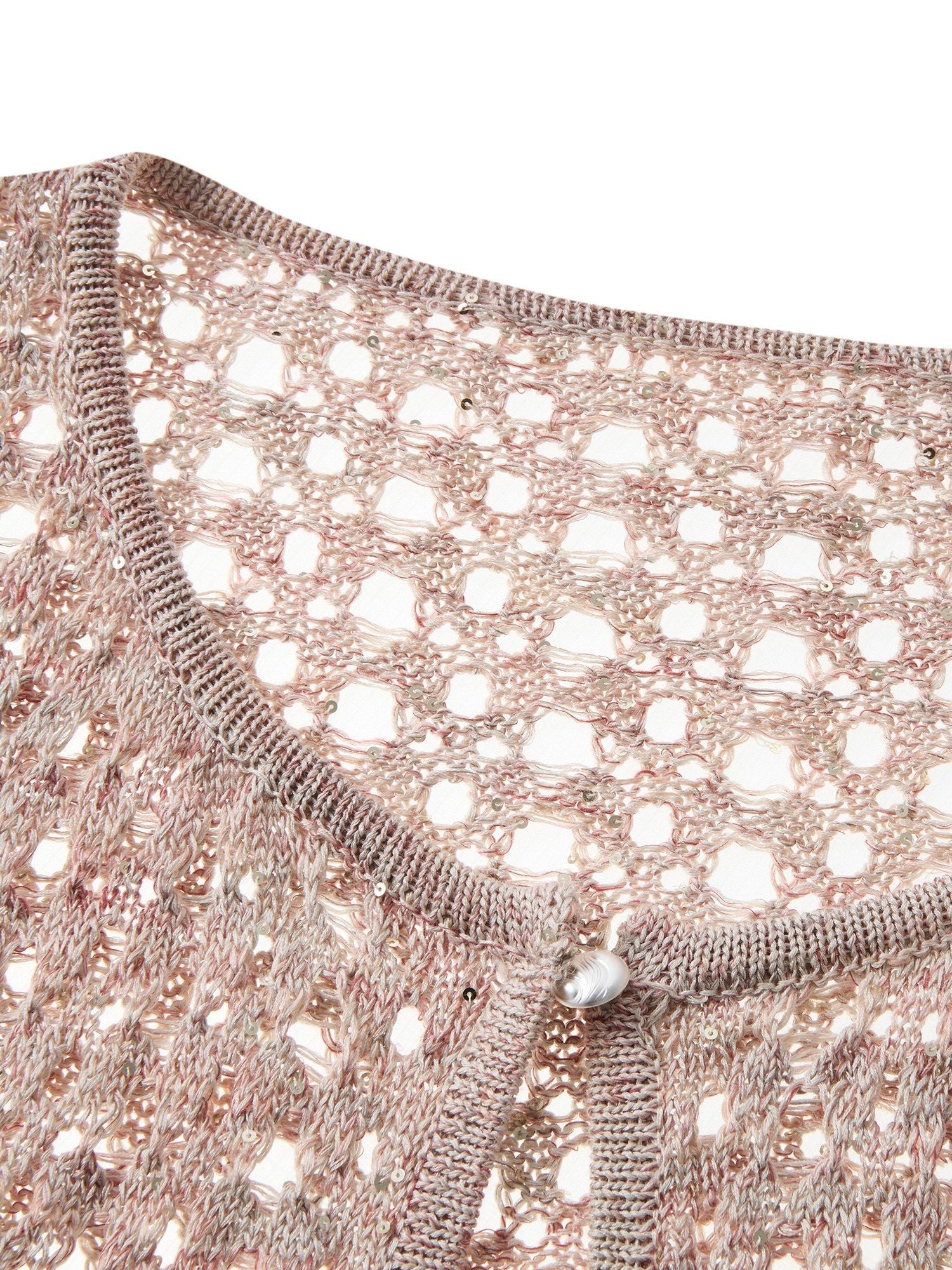 Openwork Fringe Cardigan - Image 5