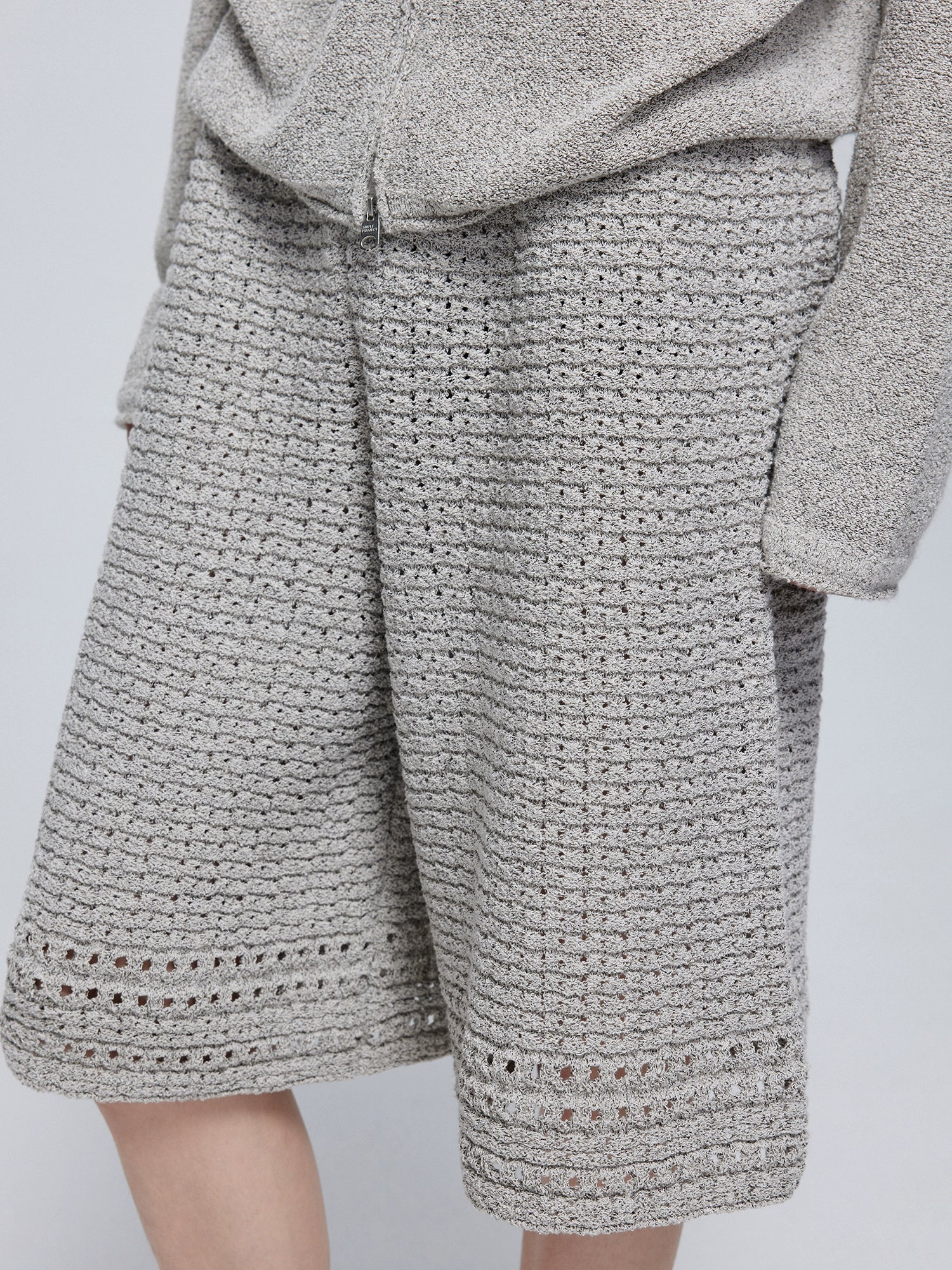 Openwork Knit Bermuda Shorts - Image 5