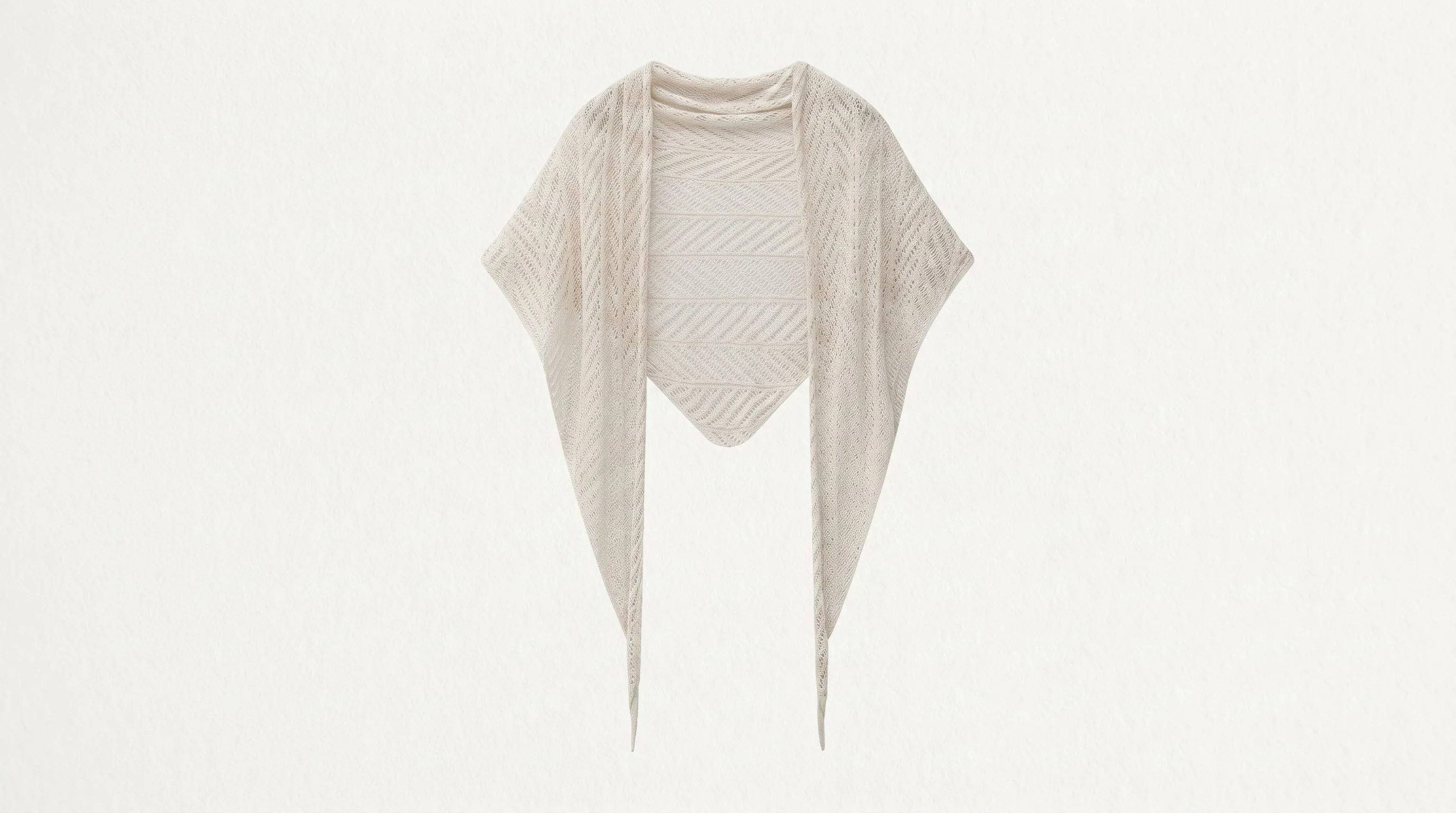 Openwork Knit Shawl - Image 6