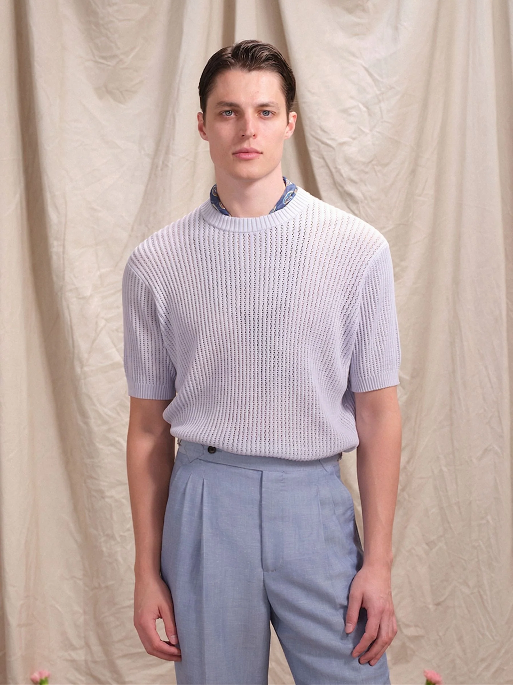 Openwork Knit Tee
