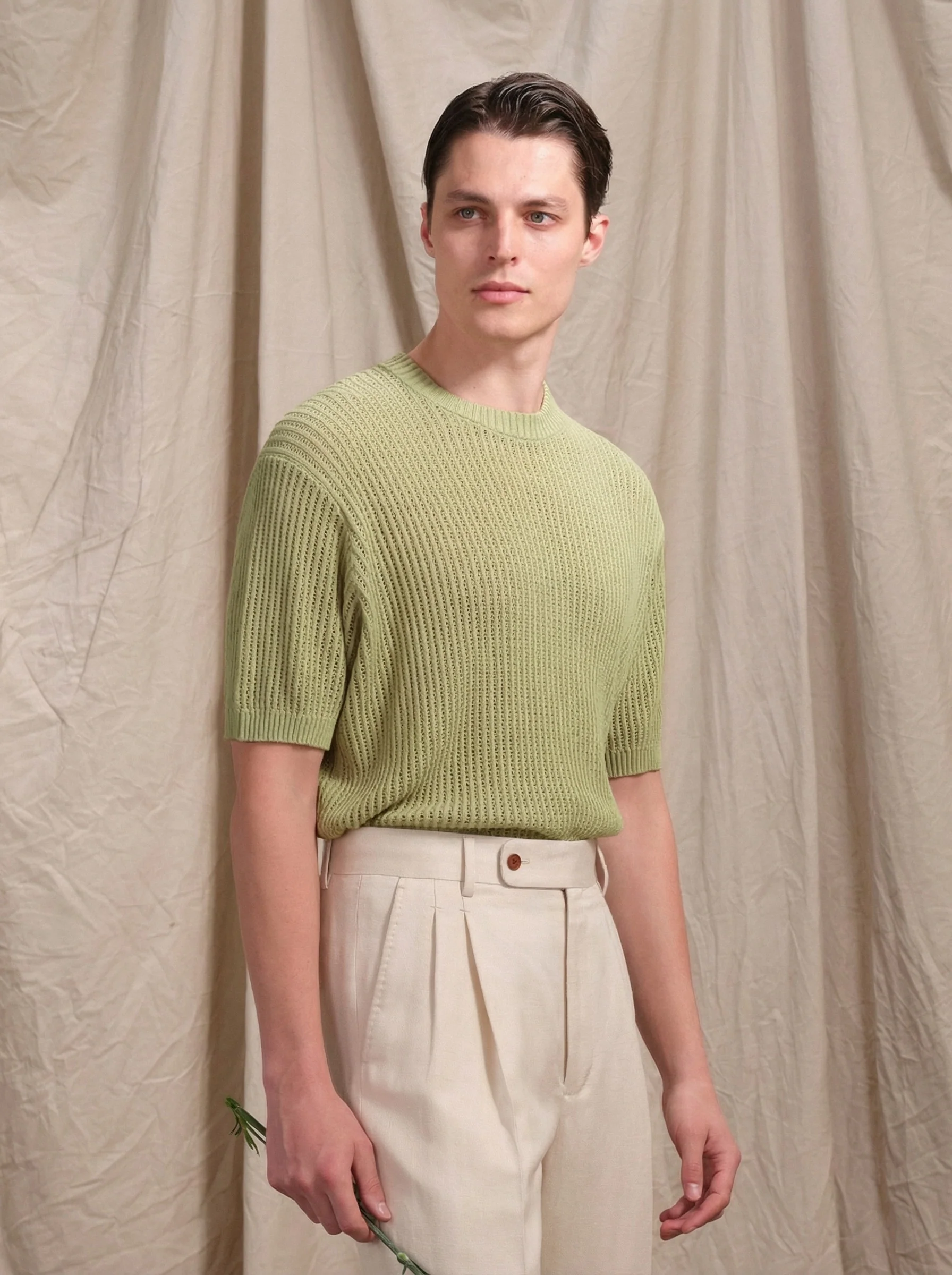 Openwork Knit Tee - Image 2