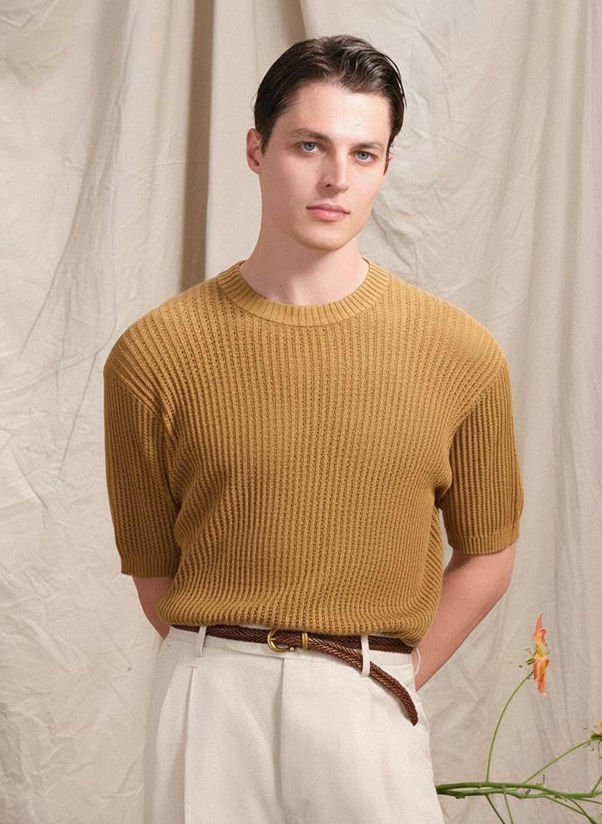 Openwork Knit Tee - Image 4