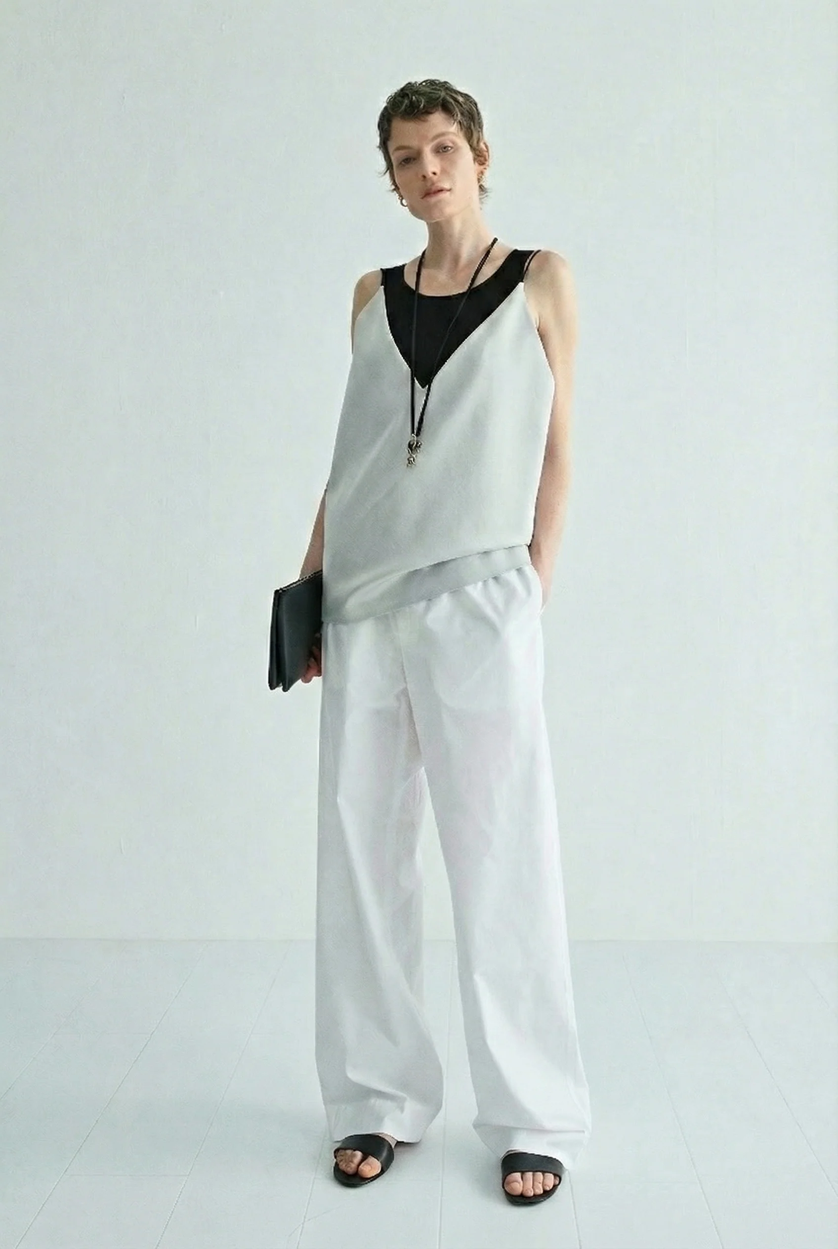Organic Cotton A-Line Skirt / Wide-Leg Trousers - Image 4