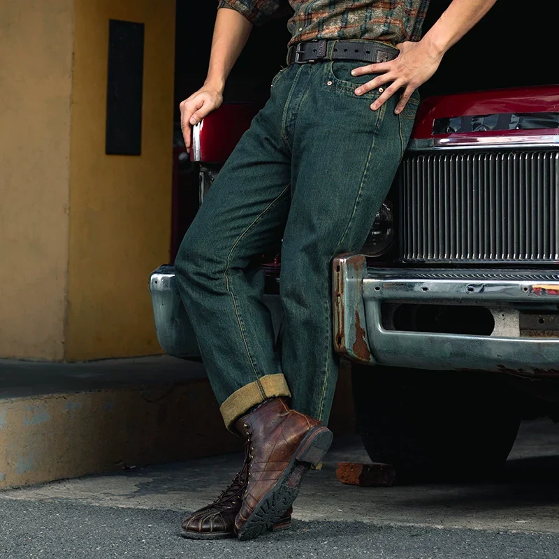 Overdyed Straight-Leg Jeans