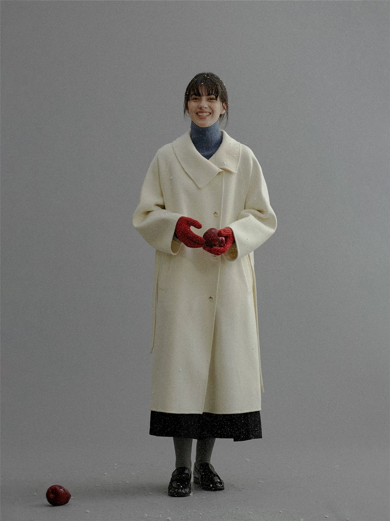 Oversized Belted Wool Coat - Image 3