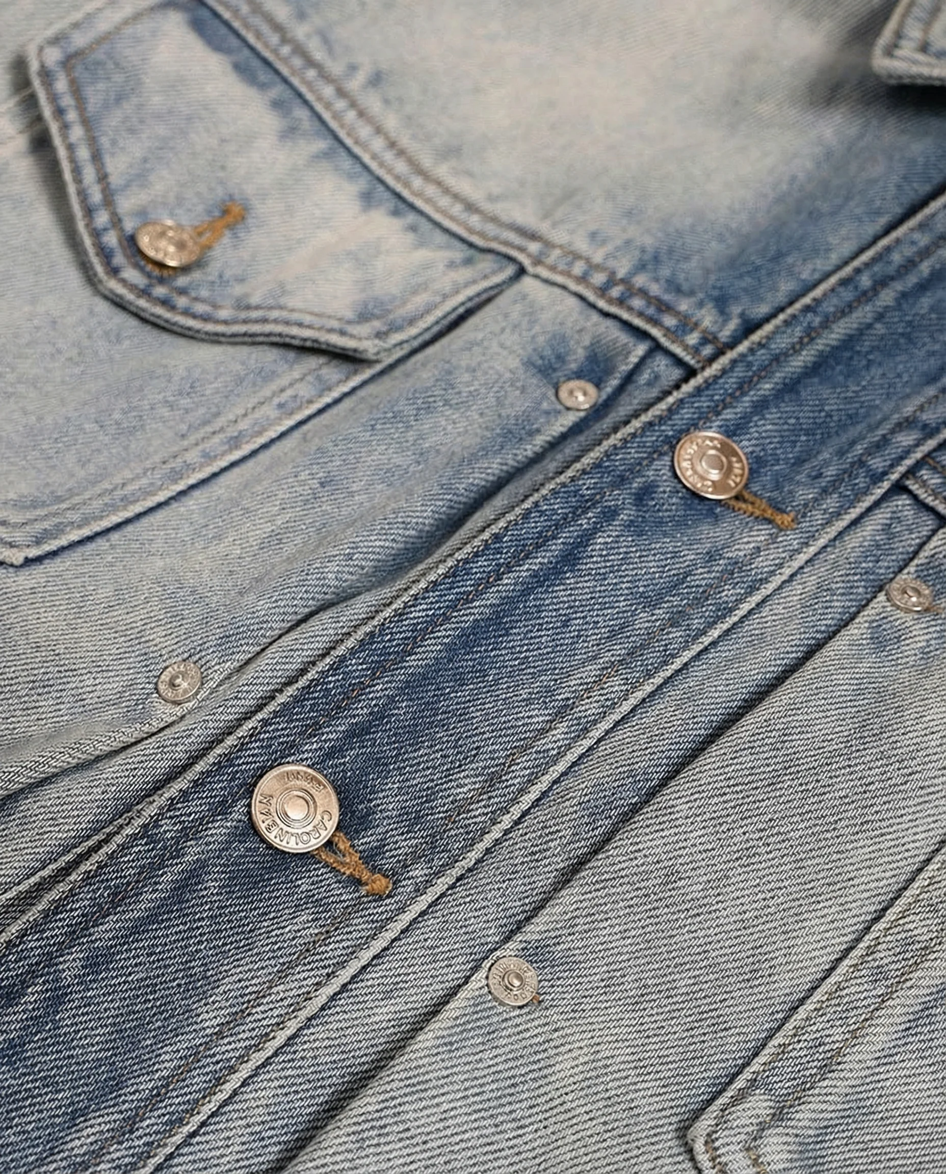 Oversized Bleached Denim Jacket - Image 5