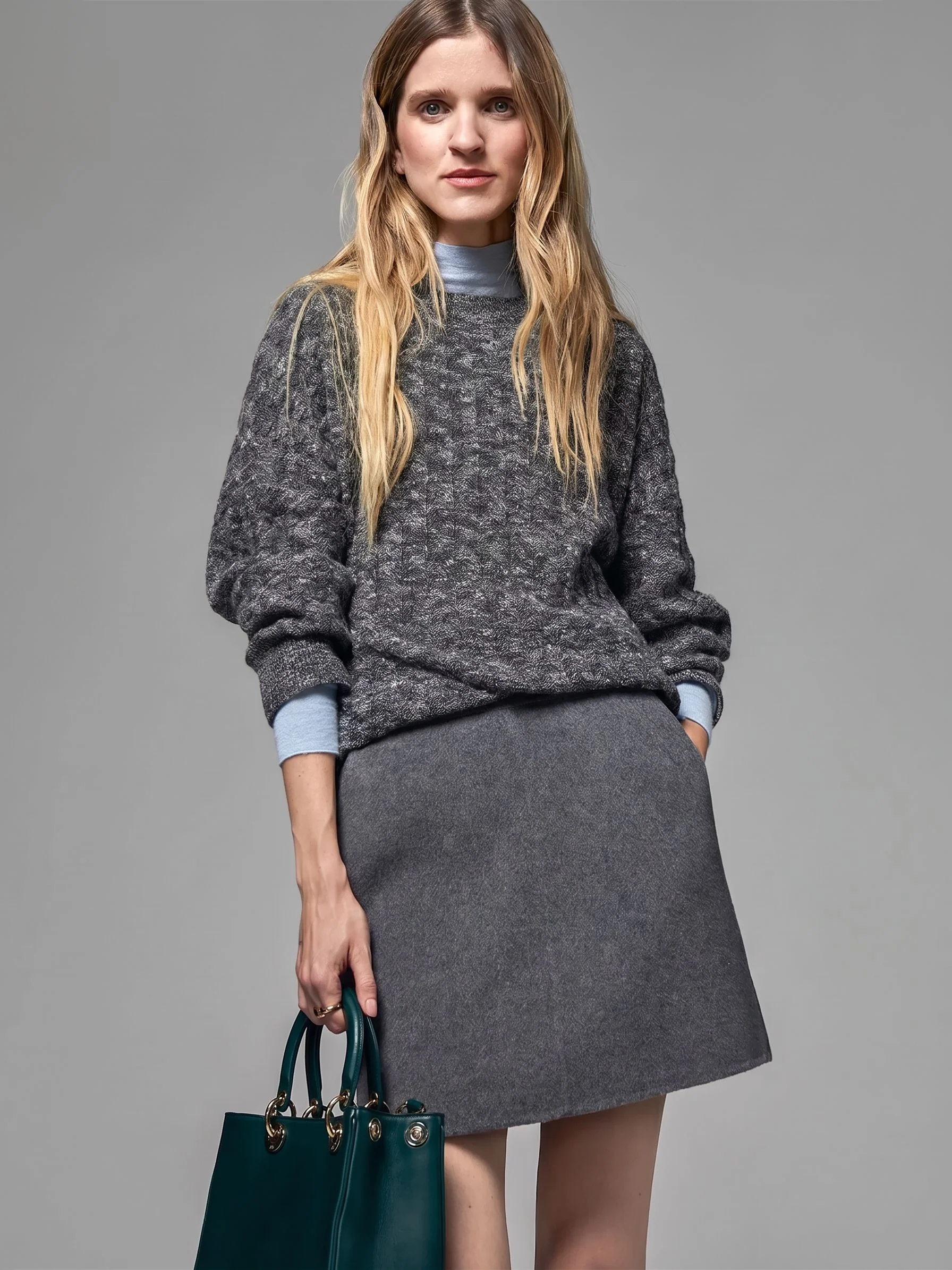 Oversized Cable Sweater - Image 3