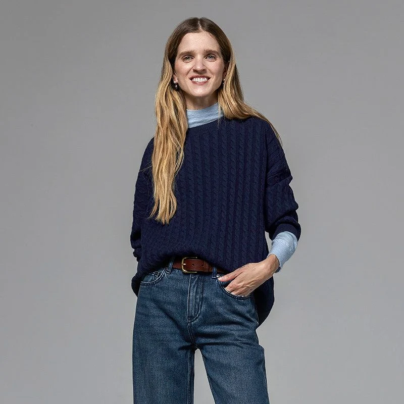 Oversized Cable Sweater - Image 5