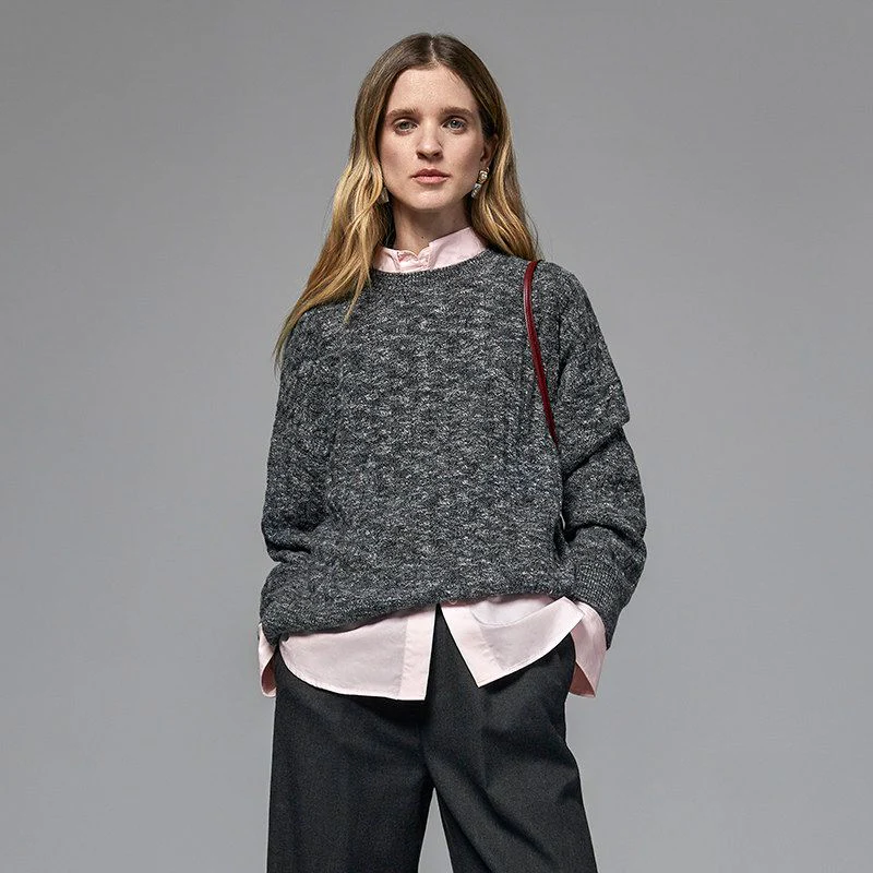 Oversized Cable Sweater - Image 6