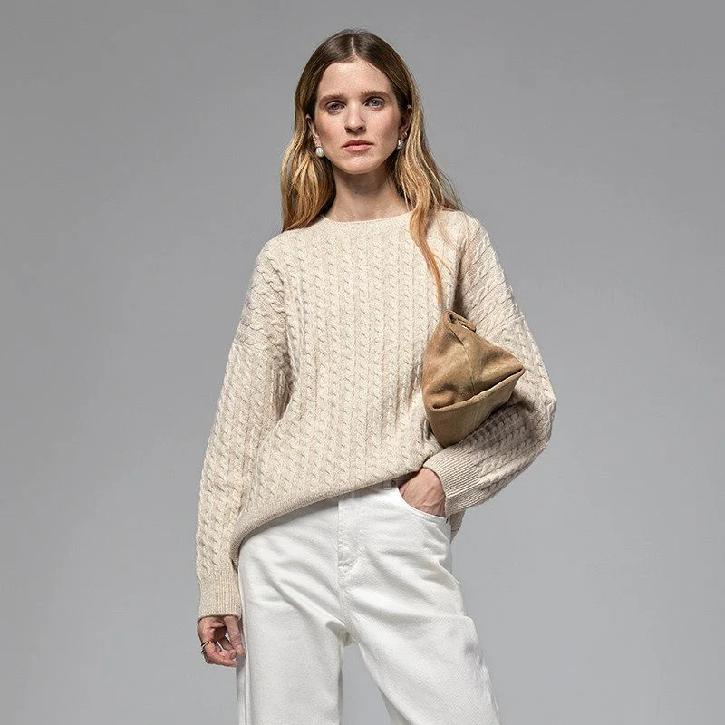 Oversized Cable Sweater - Image 7