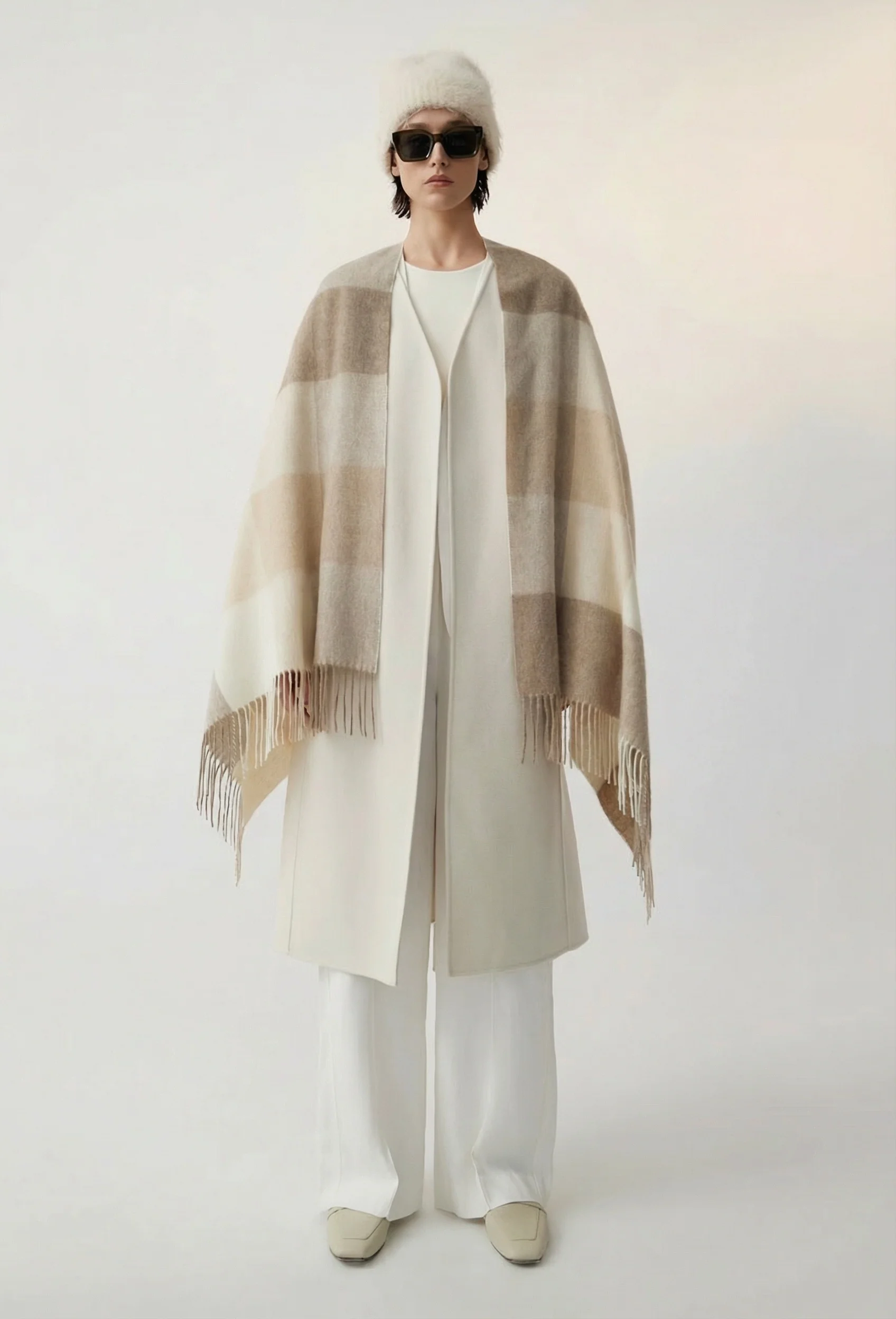 Oversized Check Scarf - Image 2