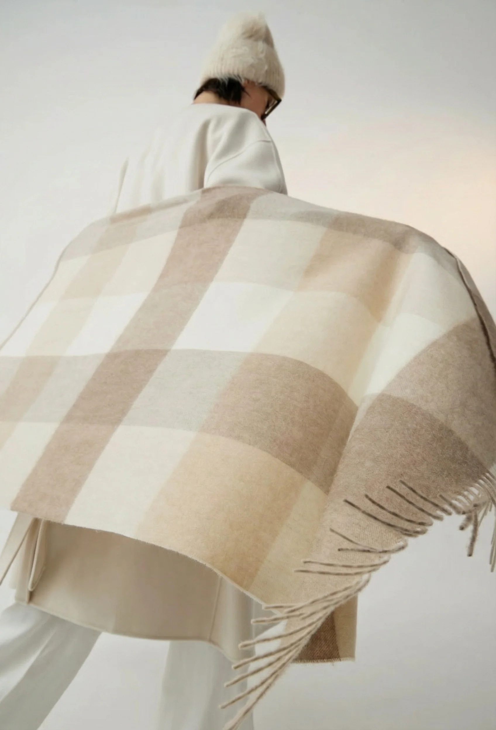 Oversized Check Scarf - Image 3
