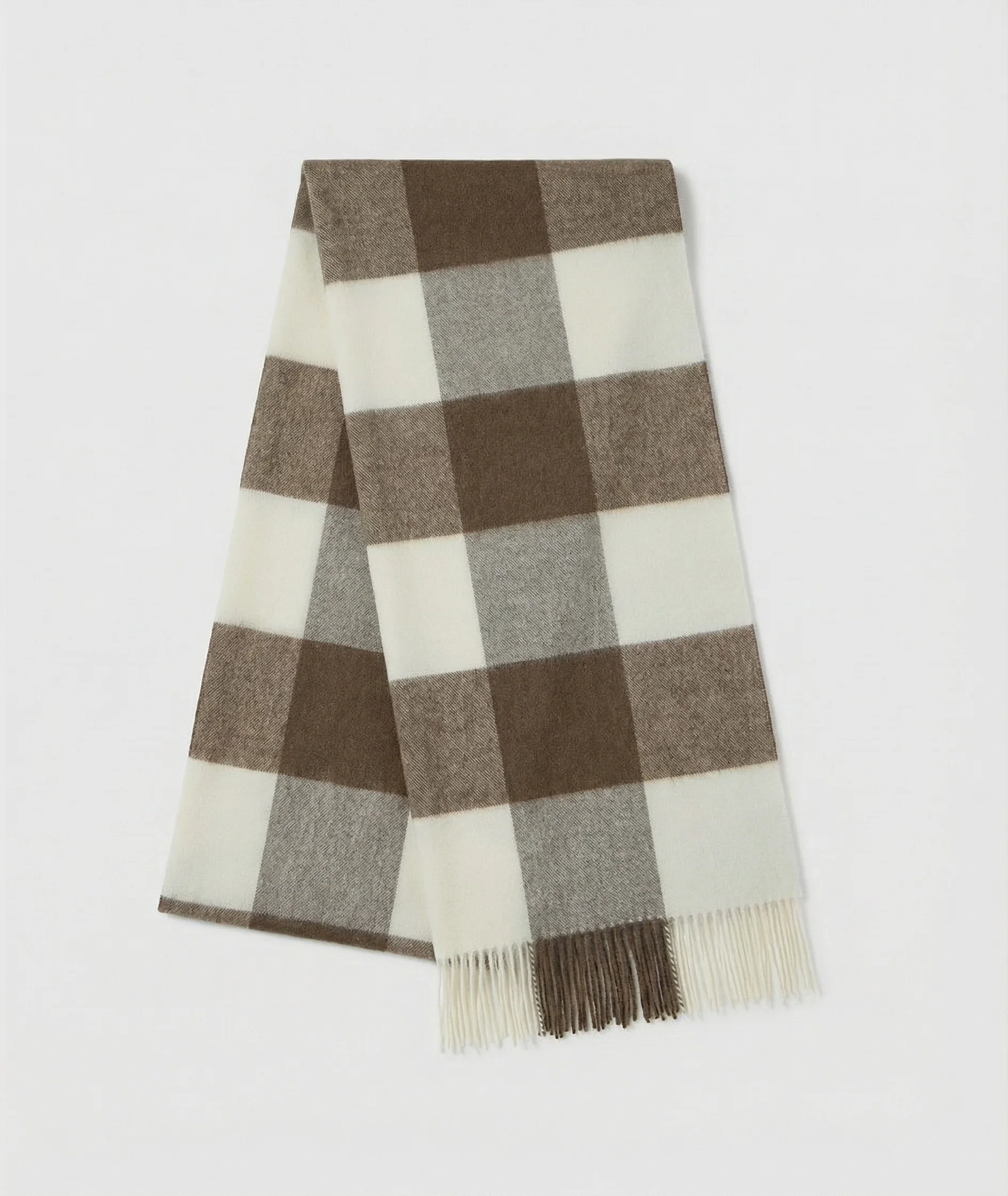 Oversized Check Scarf - Image 7