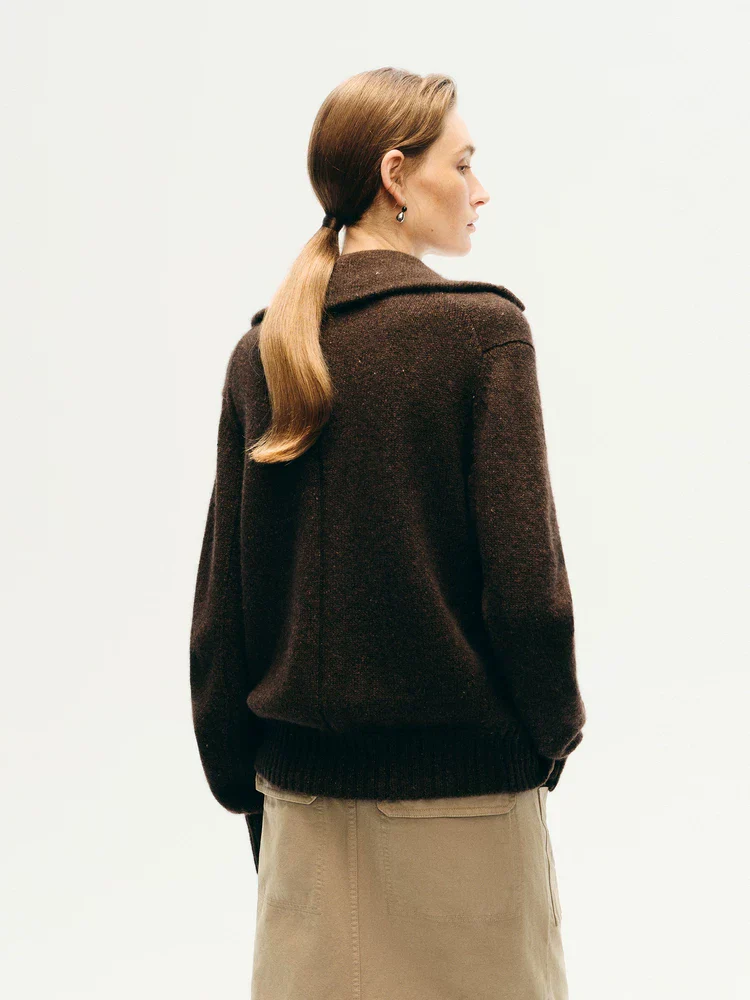 Oversized Collar Cardigan - Image 2