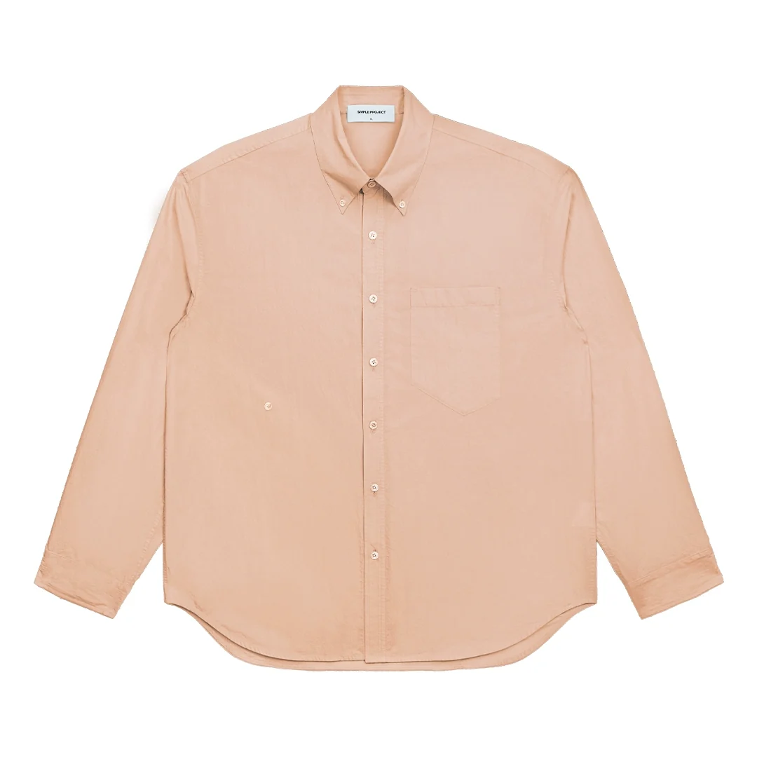 Oversized Cotton Button-Down Shirt - Image 6