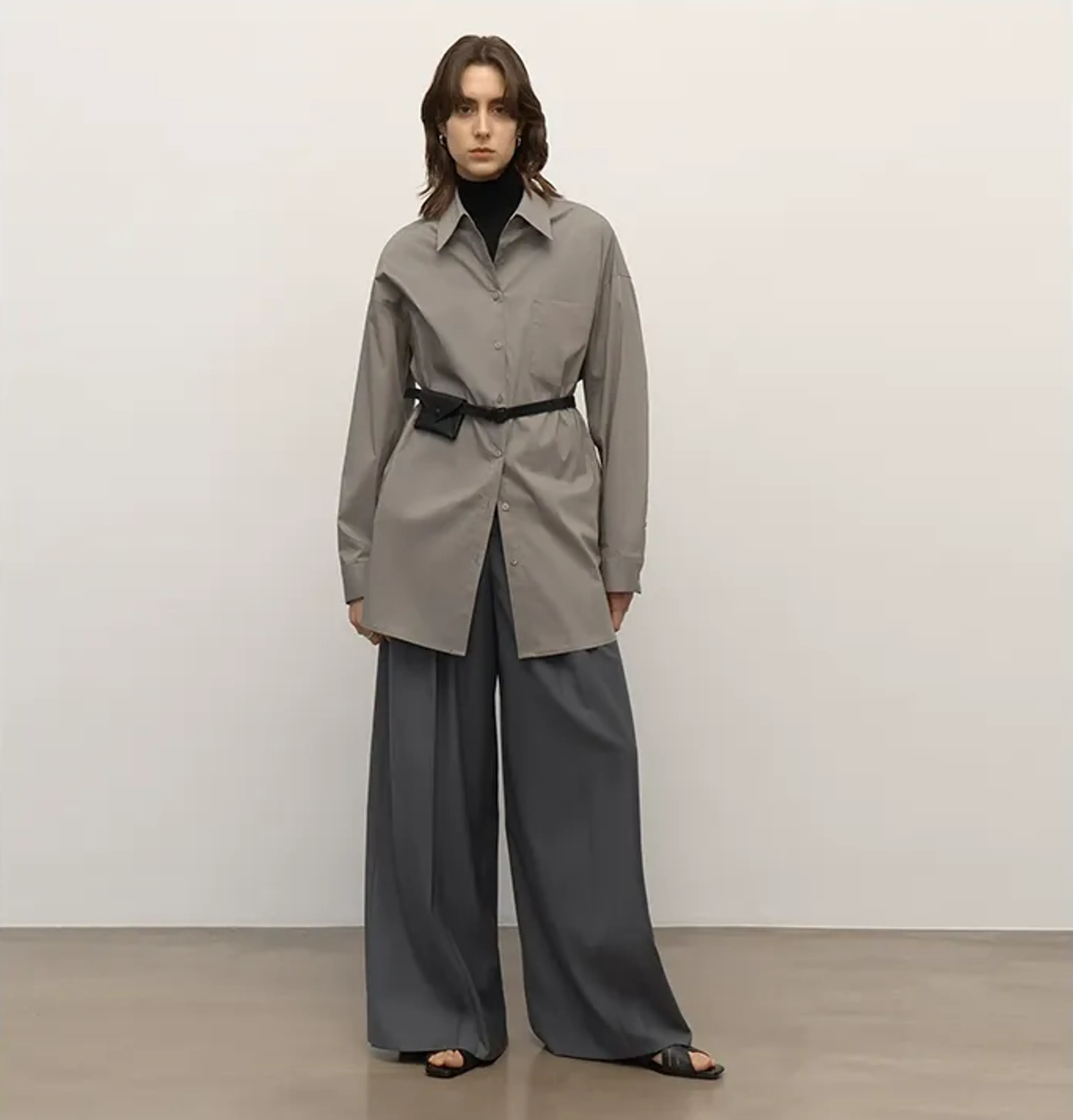 Oversized Cotton-Nylon Shirt - Image 8