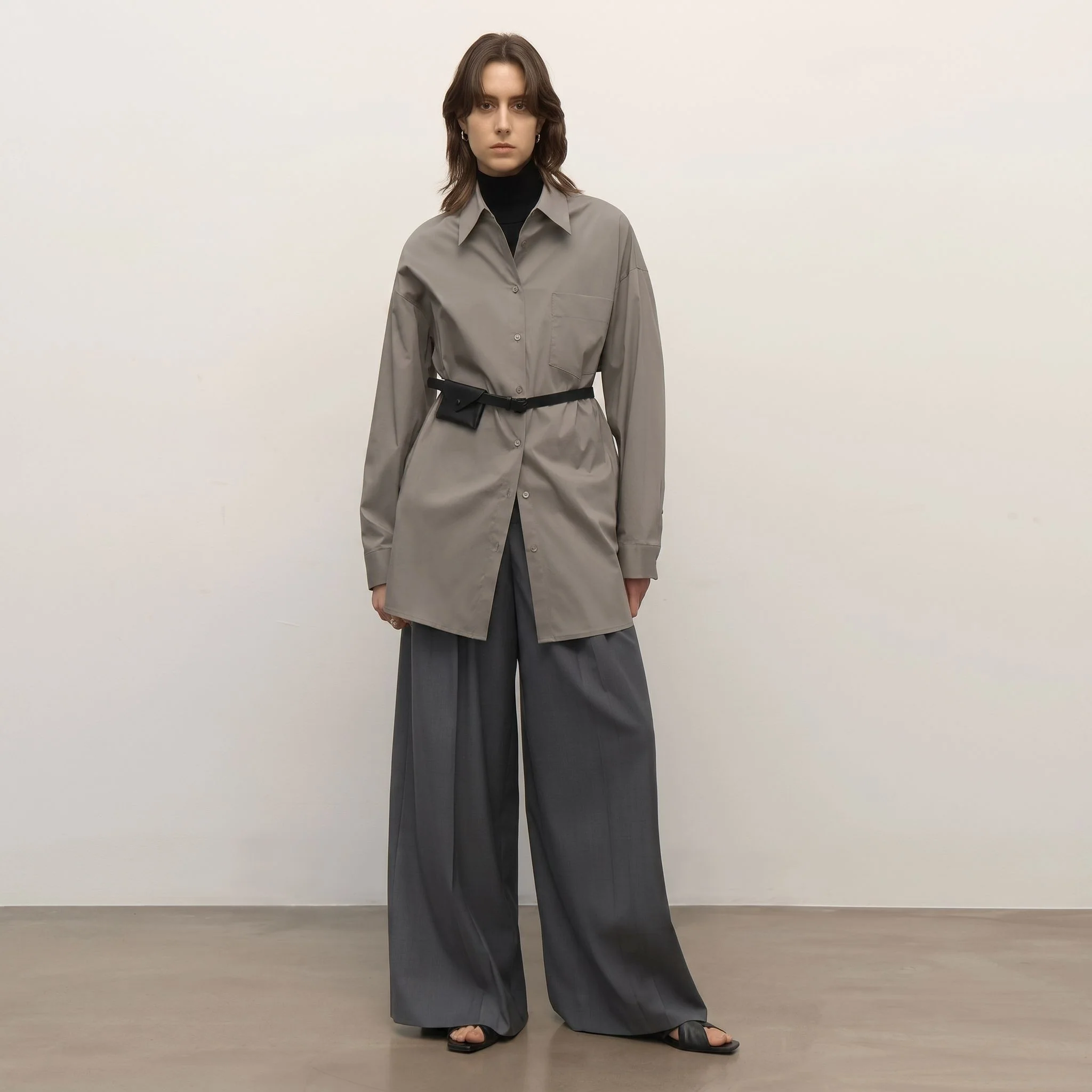 Oversized Cotton-Nylon Shirt - Image 9