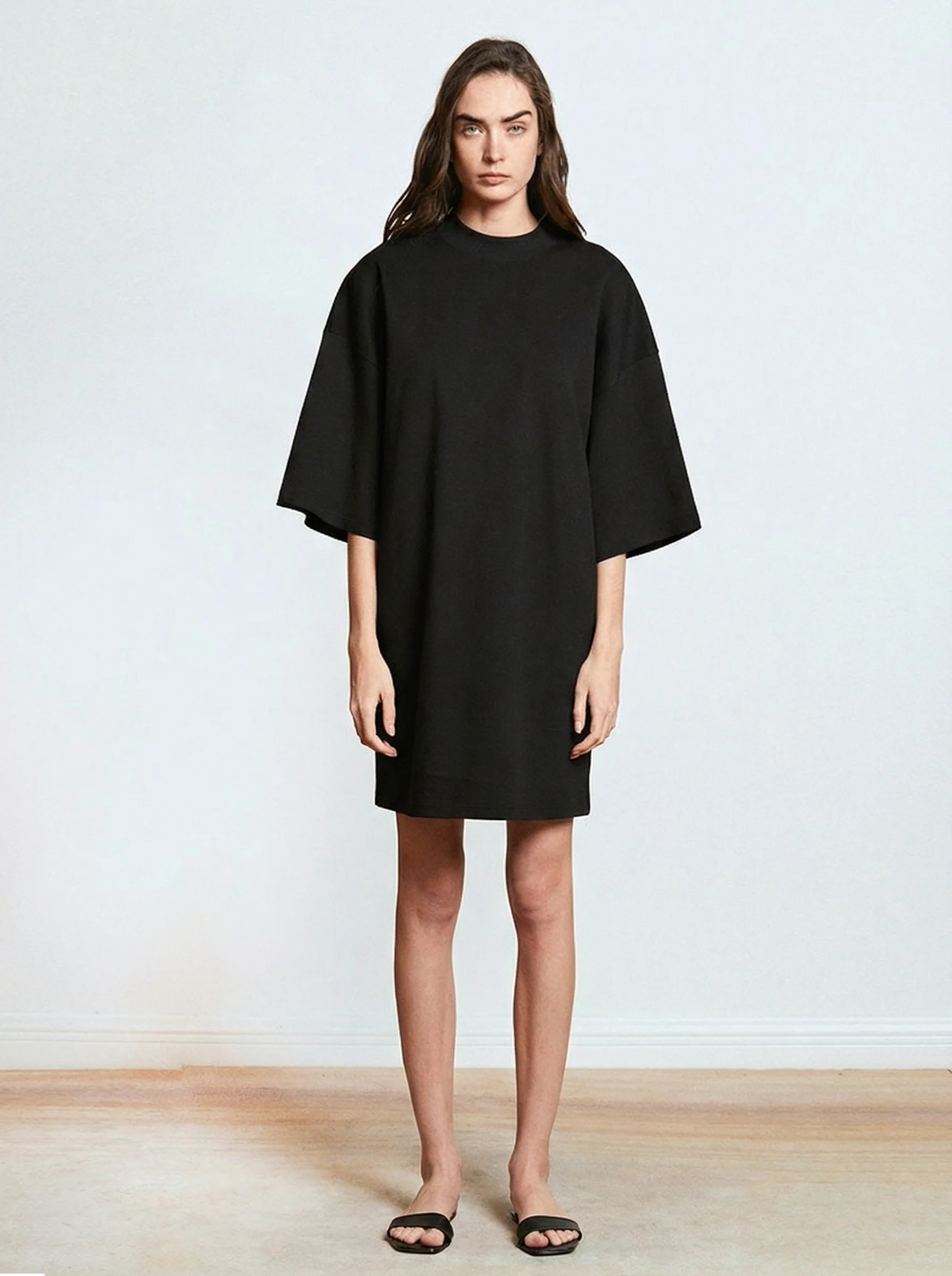 Oversized Cotton T-Shirt Dress - Image 3