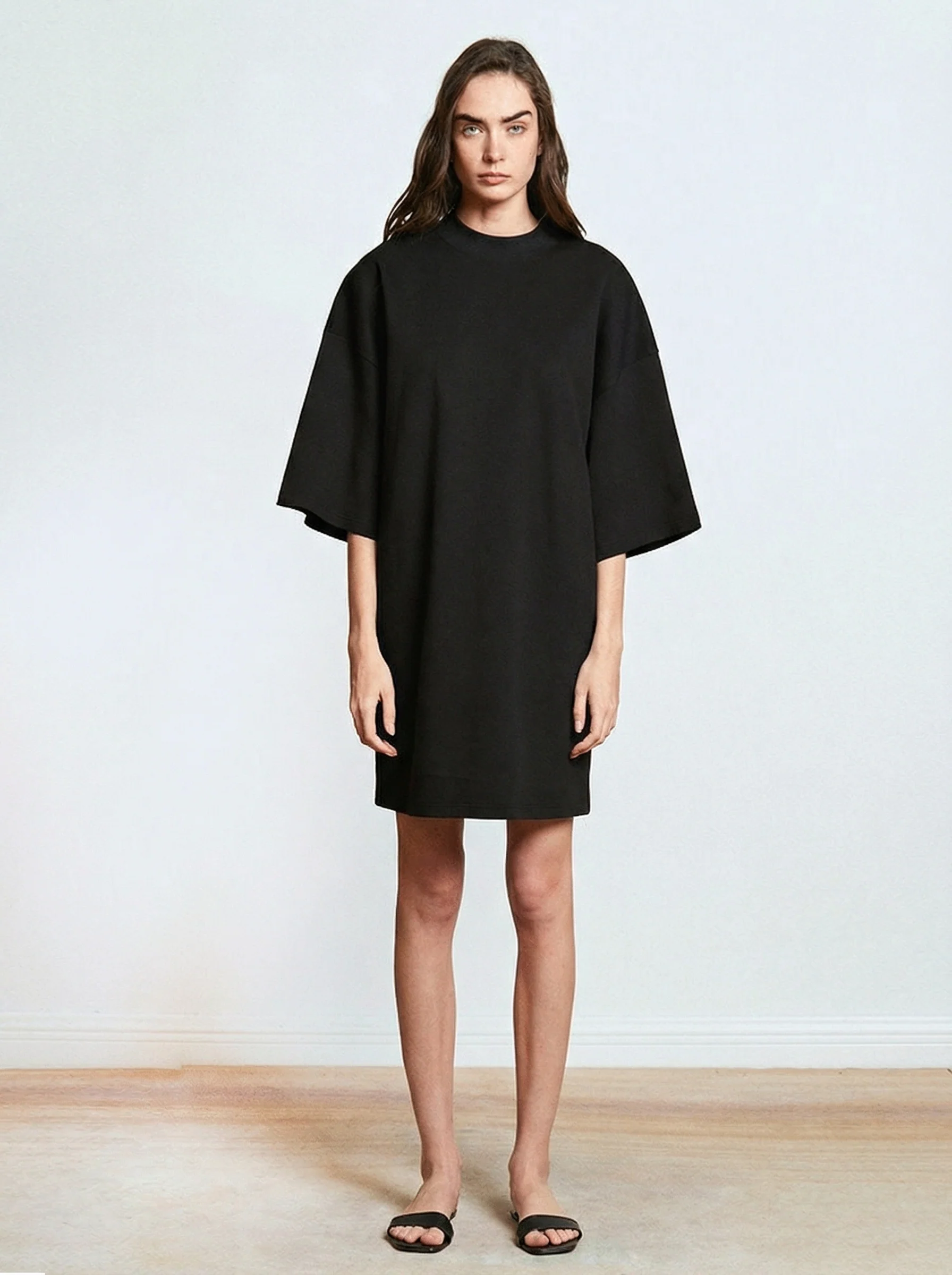 Oversized Cotton T-Shirt Dress - Image 5