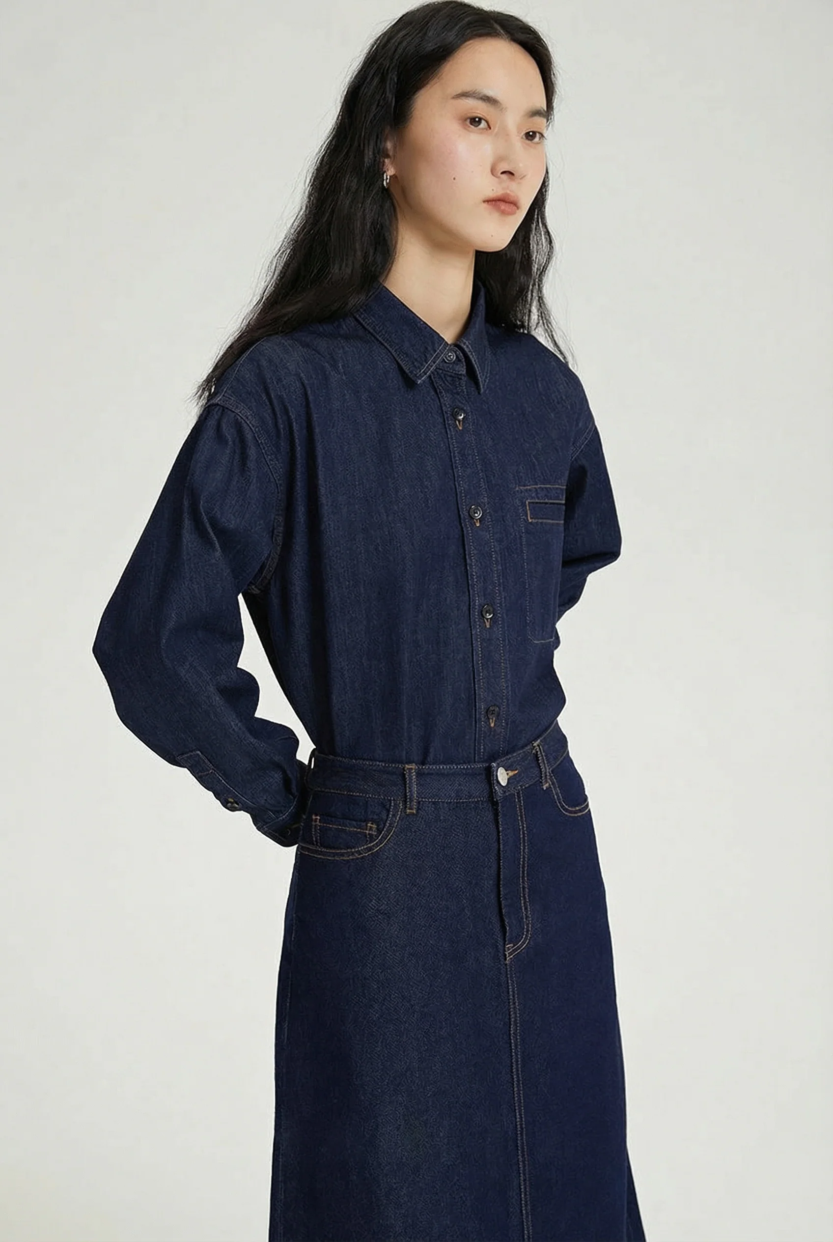 Oversized Denim Shirt - Image 2