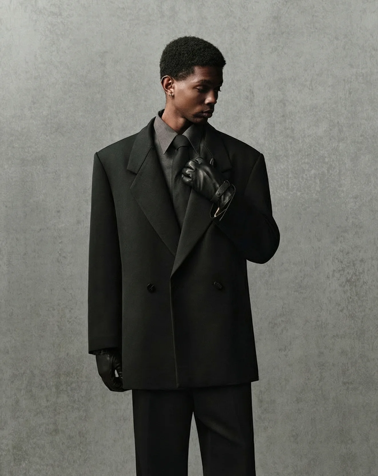 Oversized Double-Breasted Blazer - Image 2