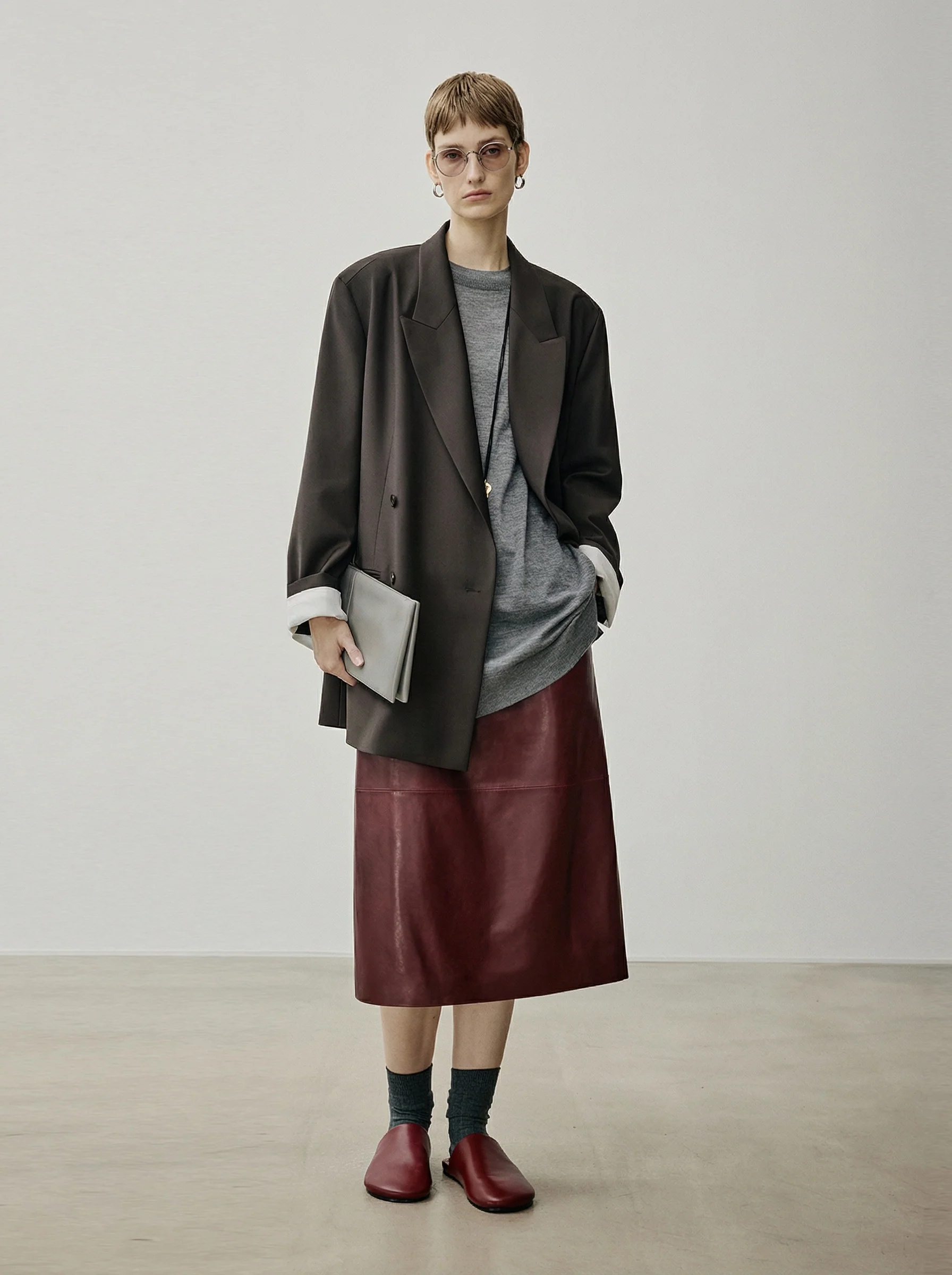 Oversized Double-Breasted Blazer - Image 6