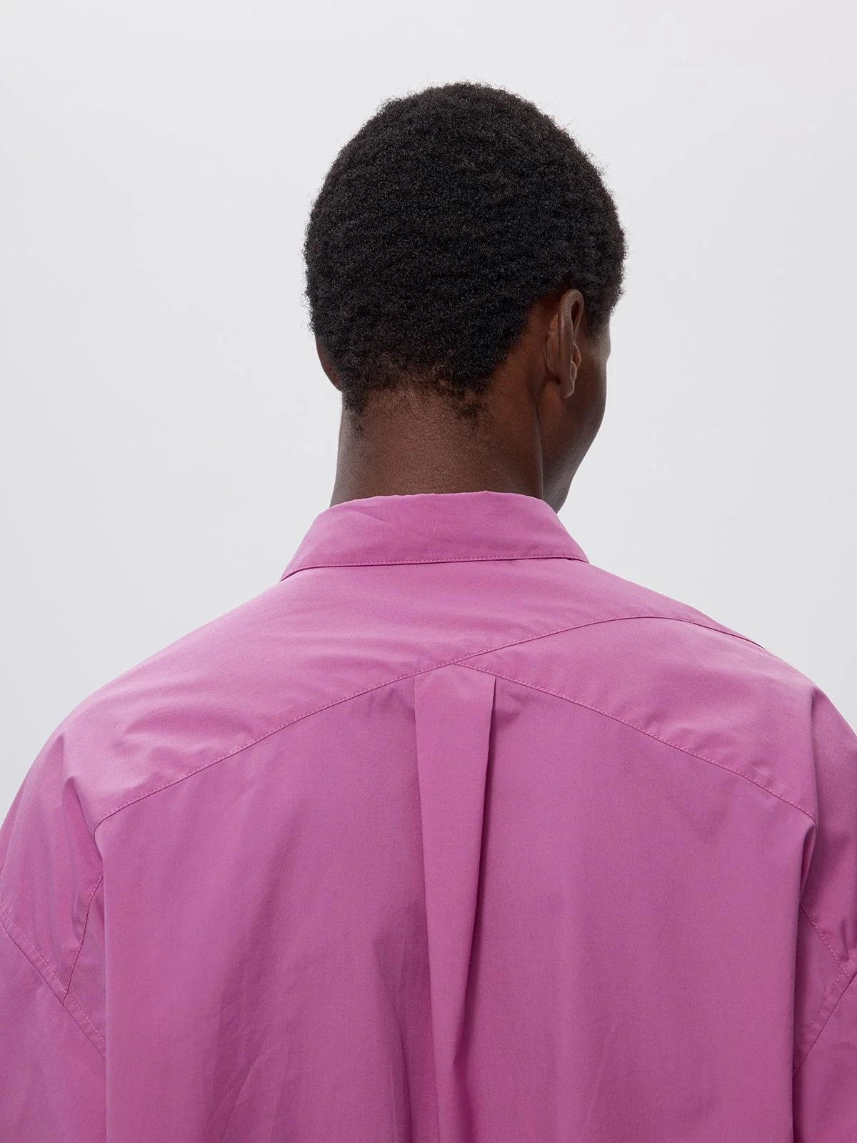 Oversized Fuchsia Button-Up Shirt - Image 8