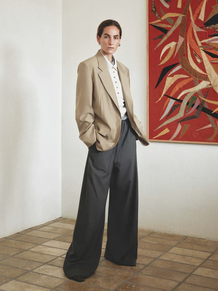 Oversized Khaki Blazer