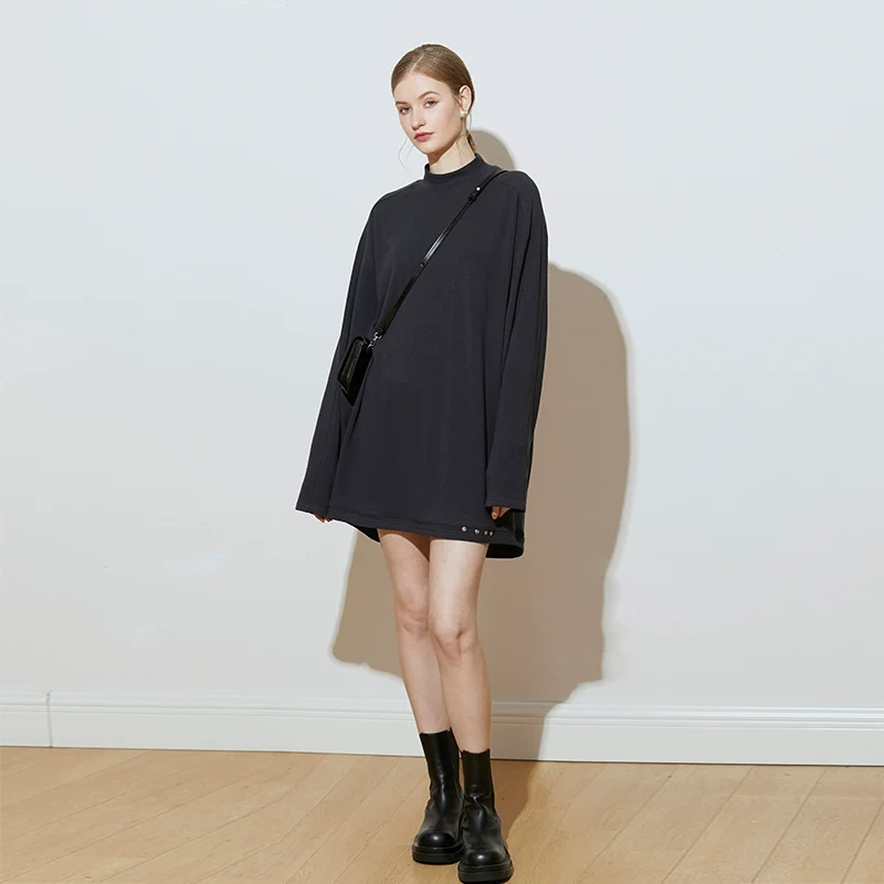 Oversized Knit Tunic Dress - Image 3