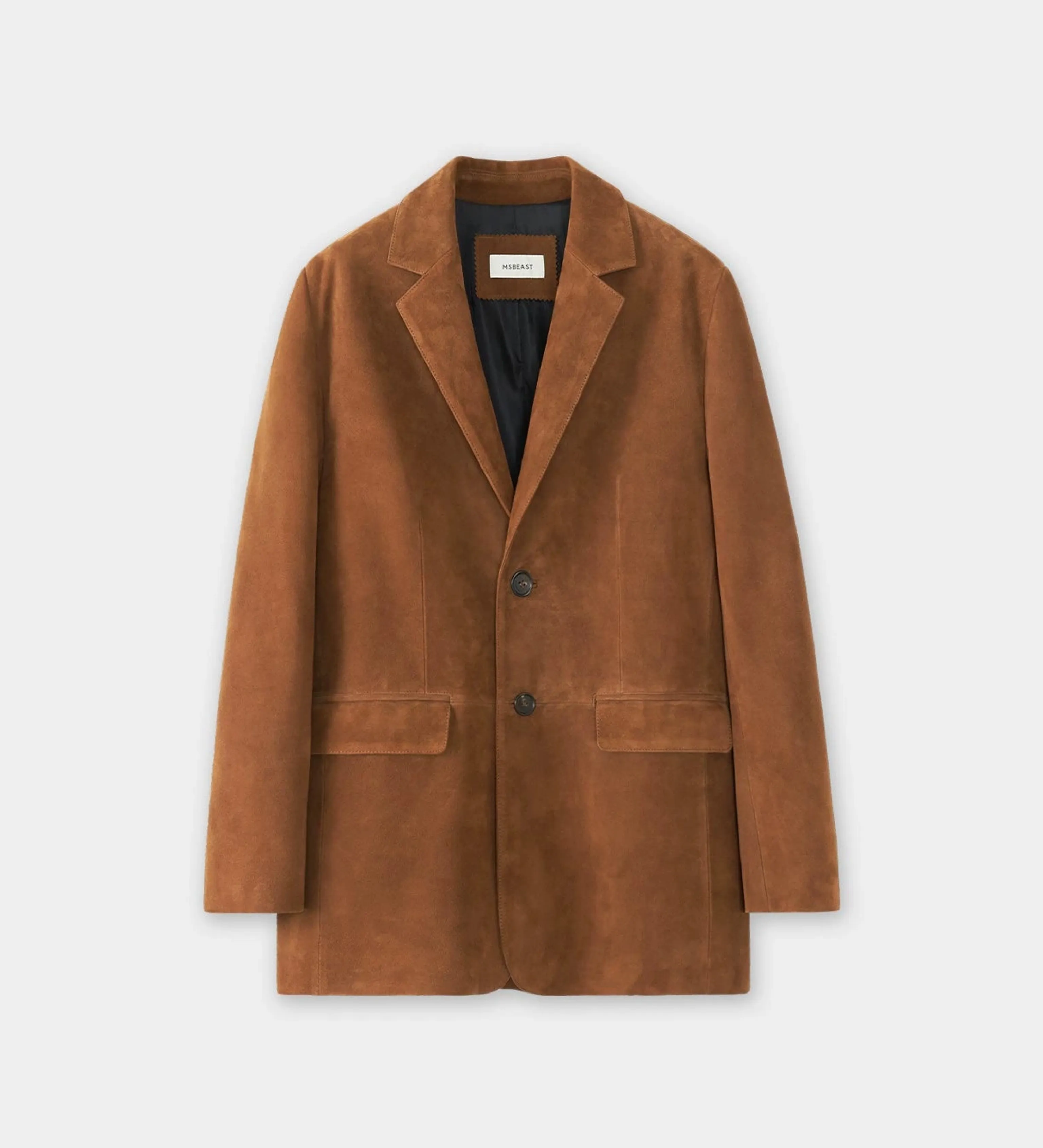 Oversized Lambskin Suede Blazer - Image 6