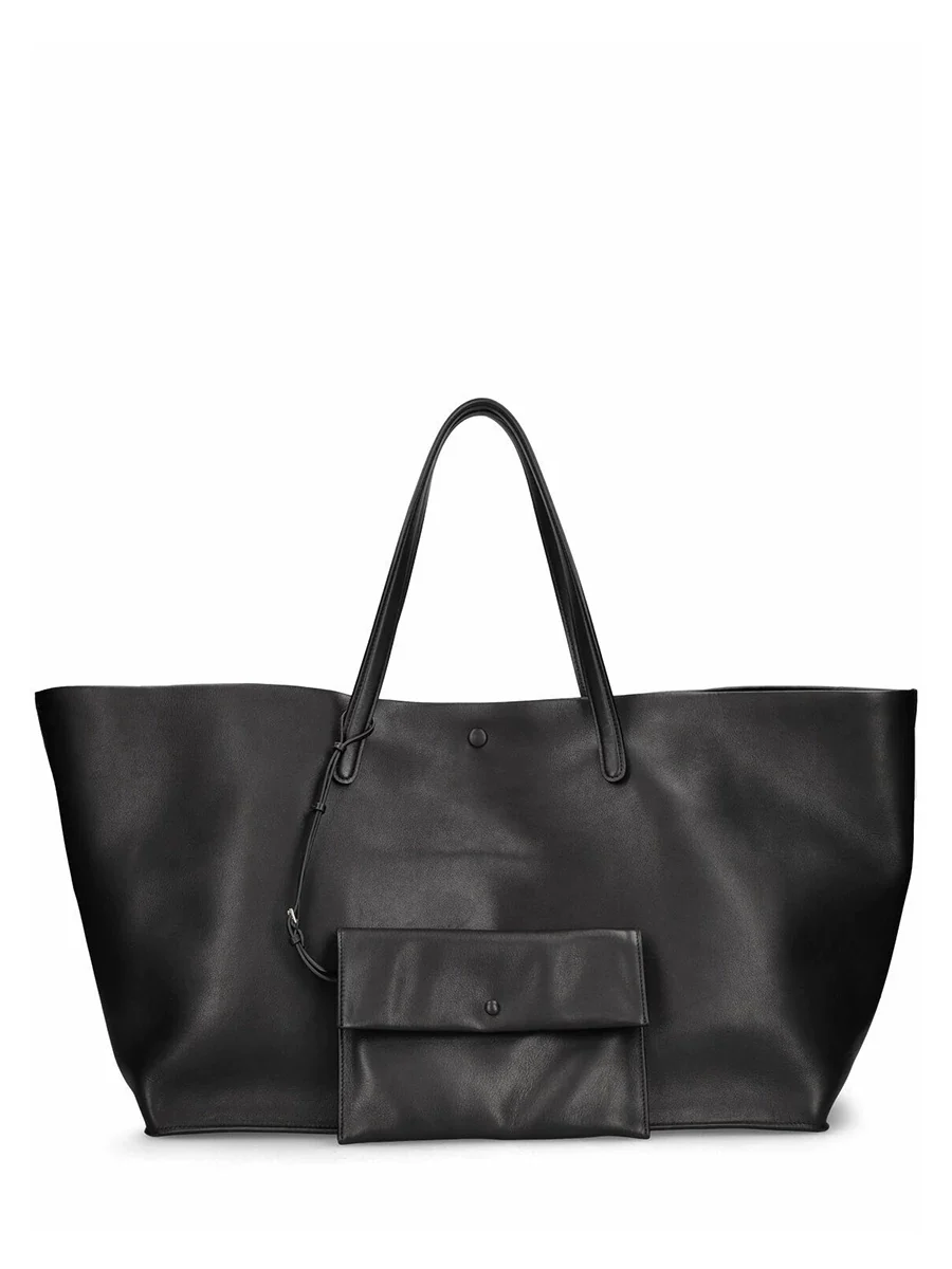 Oversized Leather Tote - Image 4