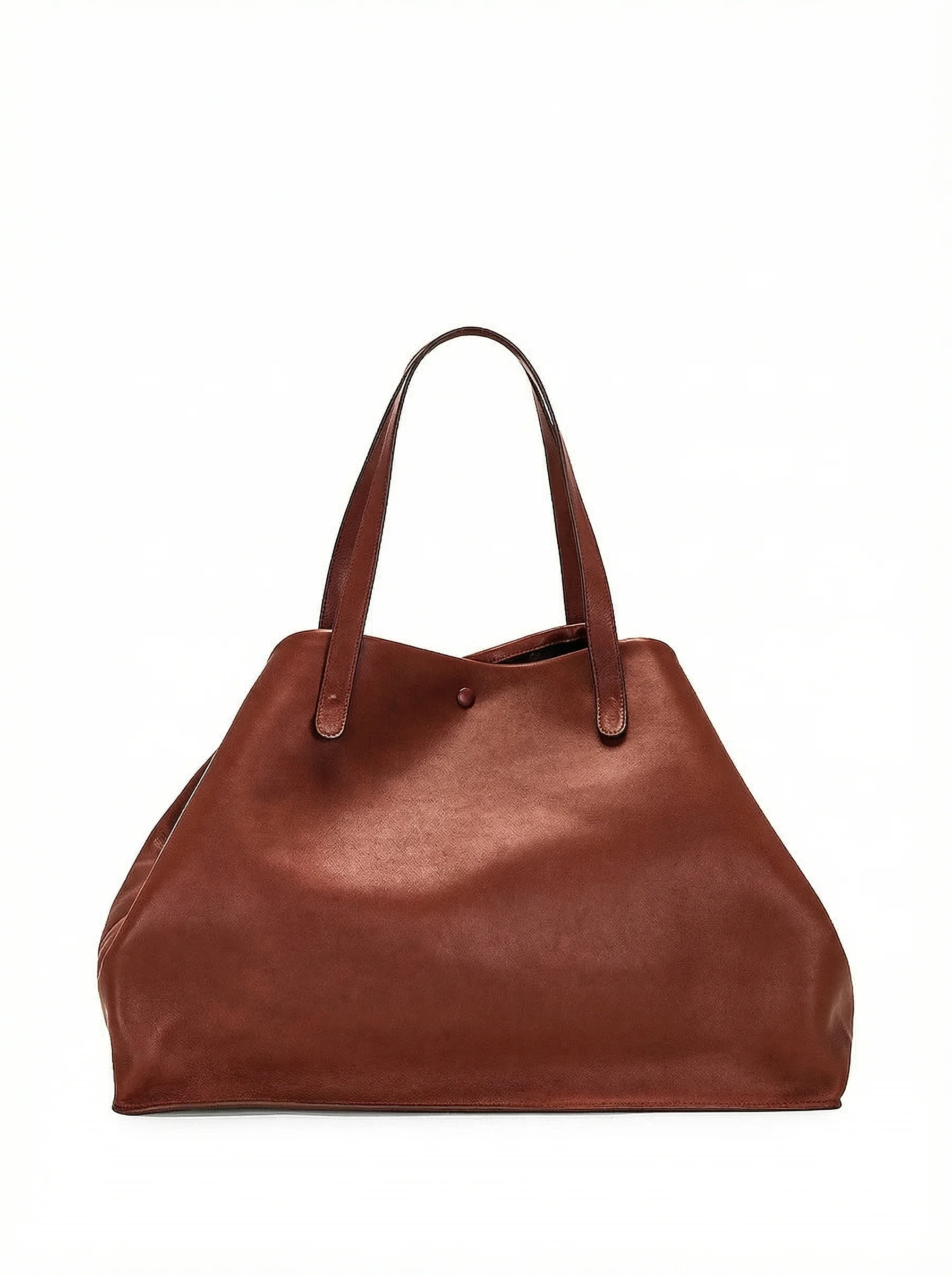 Oversized Leather Tote - Image 5