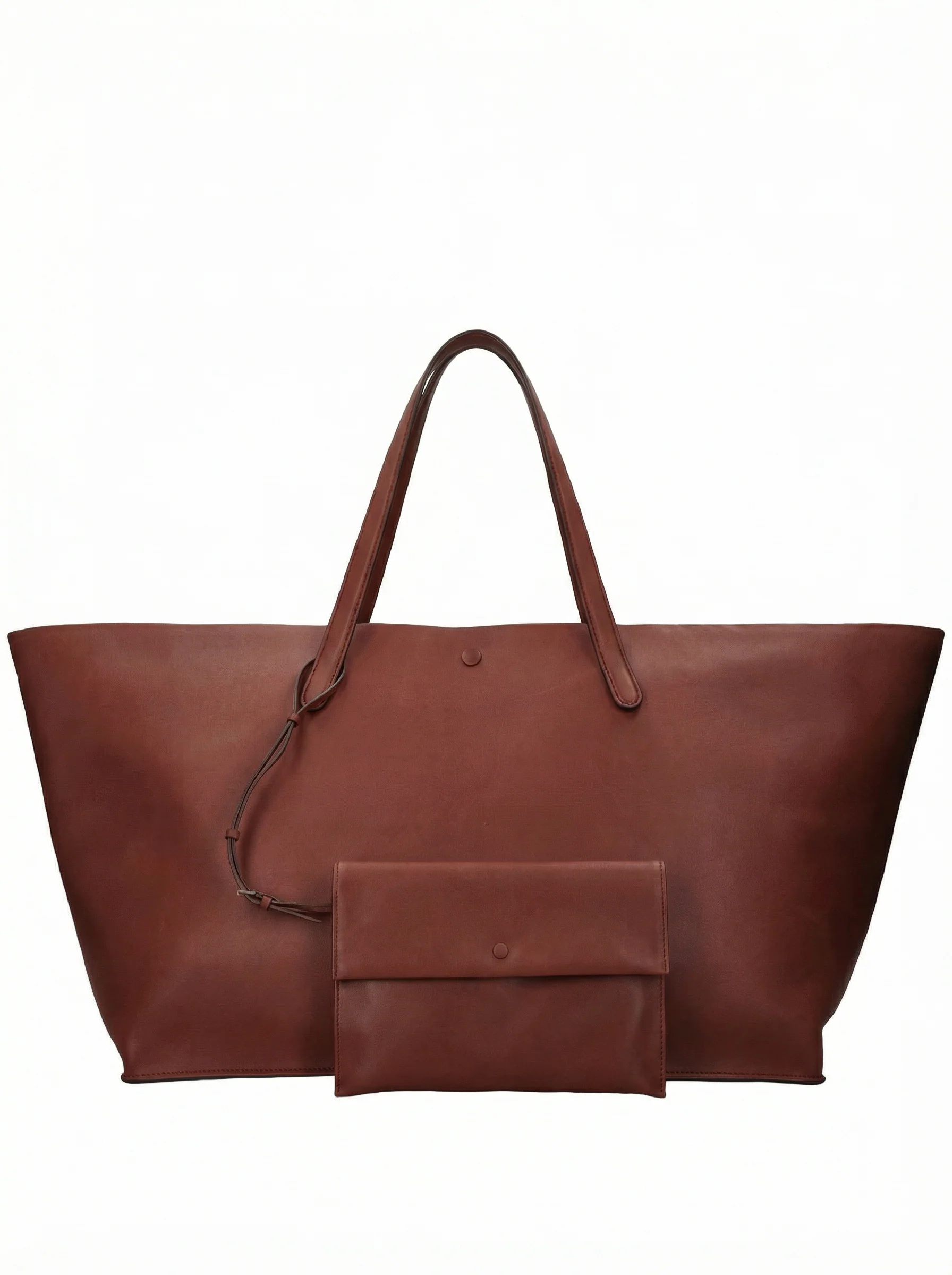 Oversized Leather Tote - Image 6