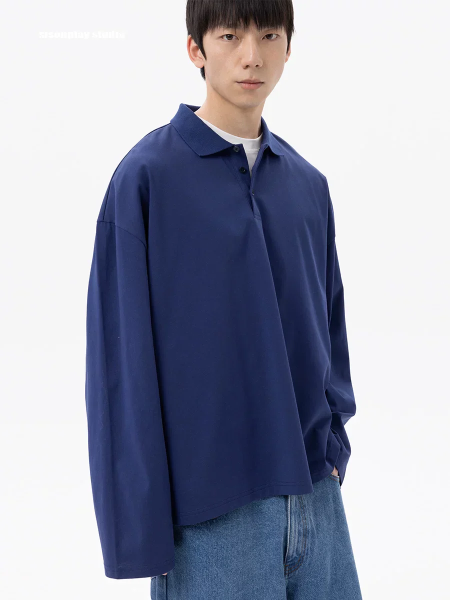 Oversized Long-Sleeve Polo - Image 4