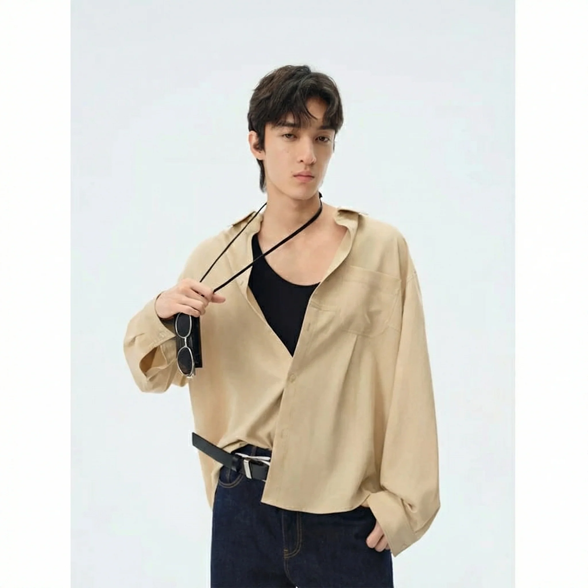 Oversized Lyocell-Linen Shirt - Image 4