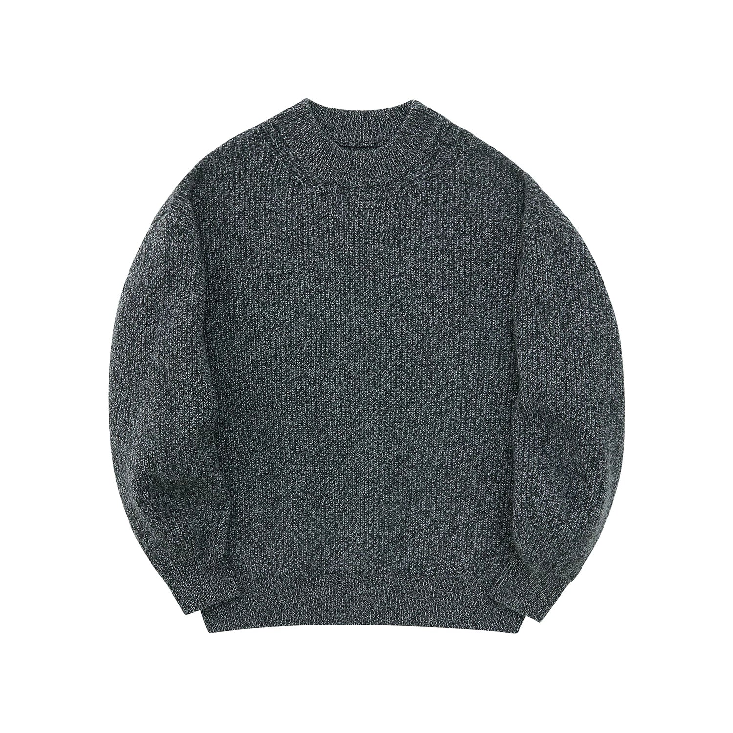 Oversized Merino Rib Crewneck Sweater - Image 6