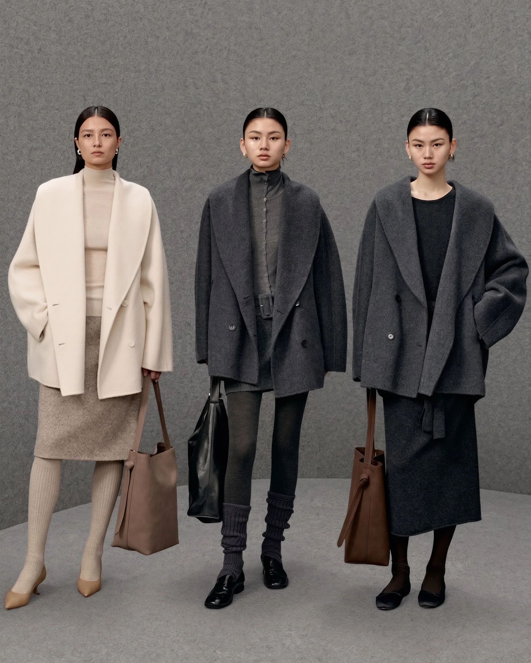 Oversized Merino Shawl Coat