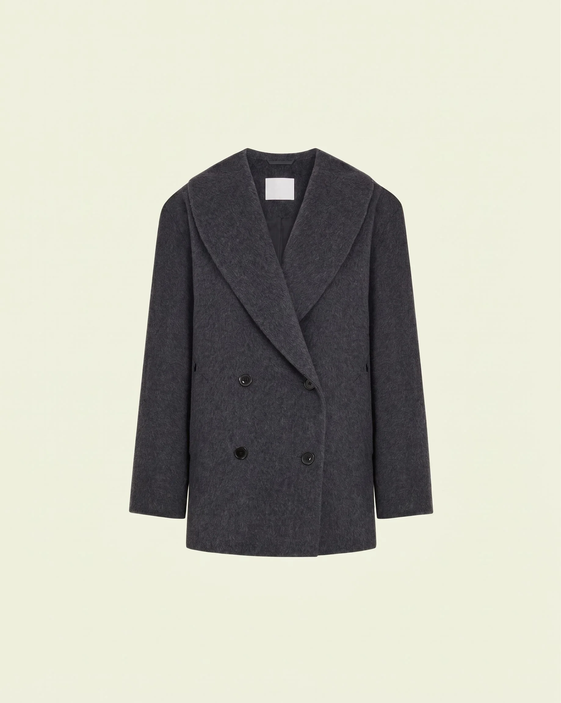 Oversized Merino Shawl Coat - Image 5