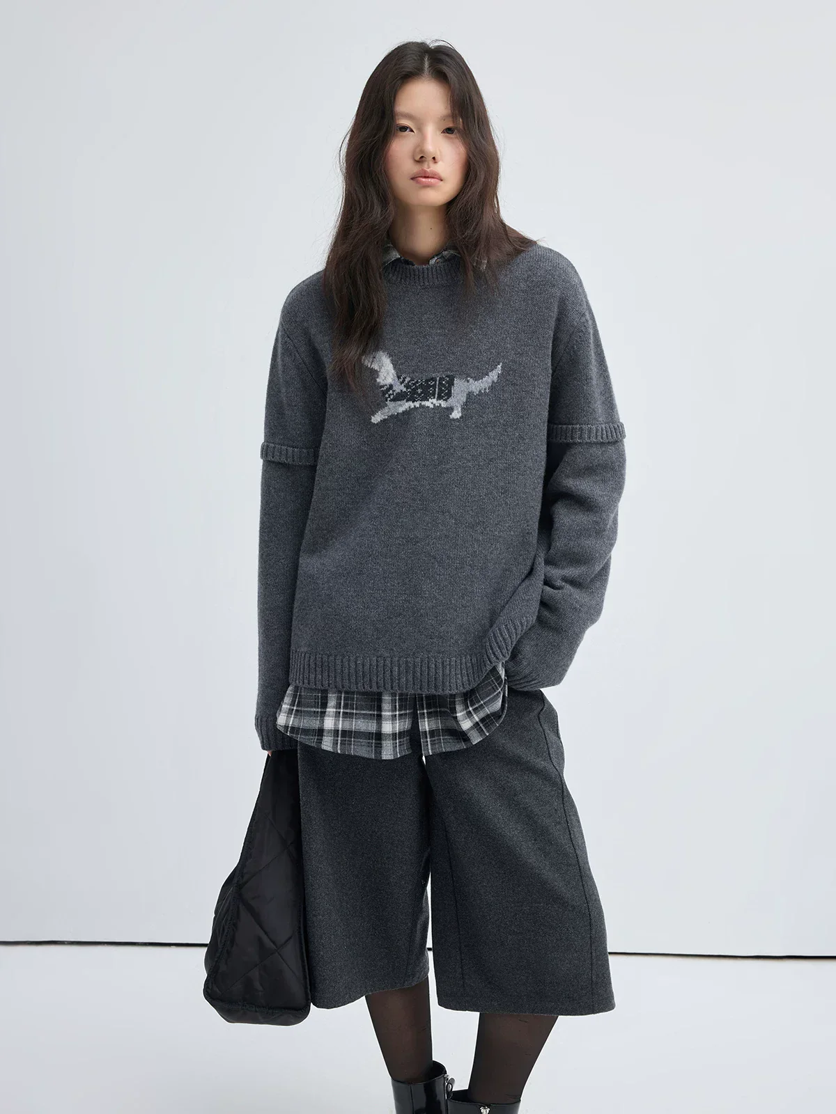 Oversized Plaid Shirt - Image 4