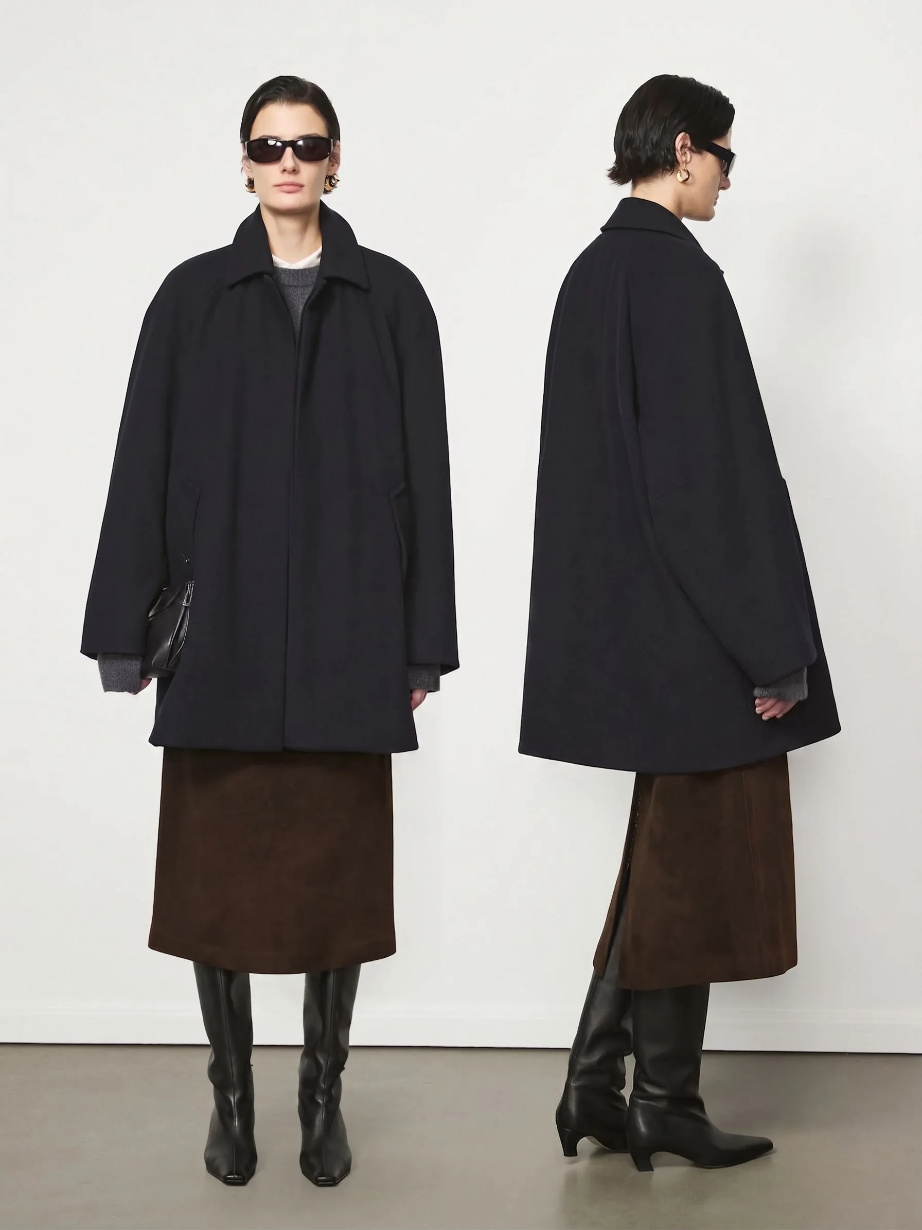 Oversized Raglan Coat - Image 3