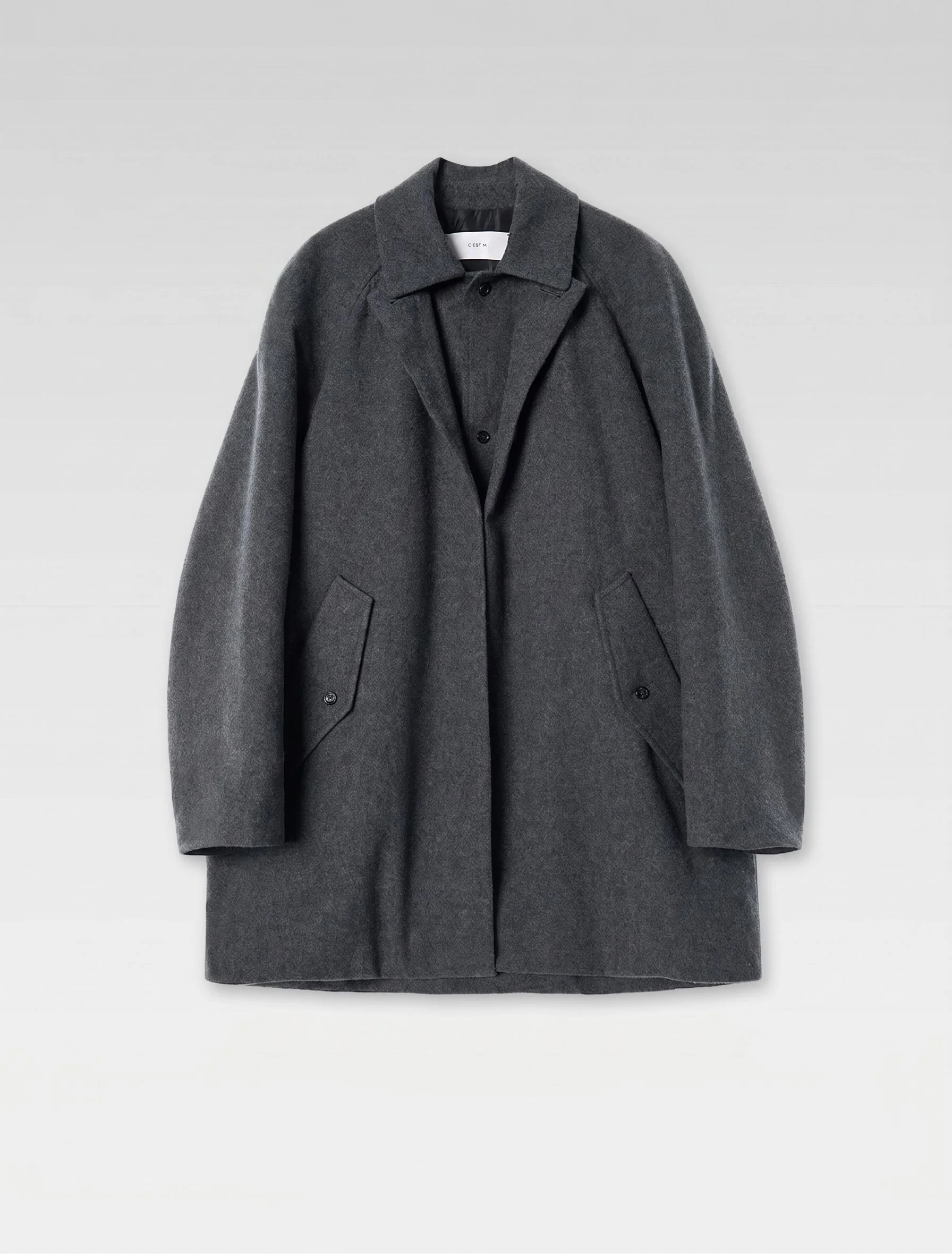 Oversized Raglan Coat - Image 7