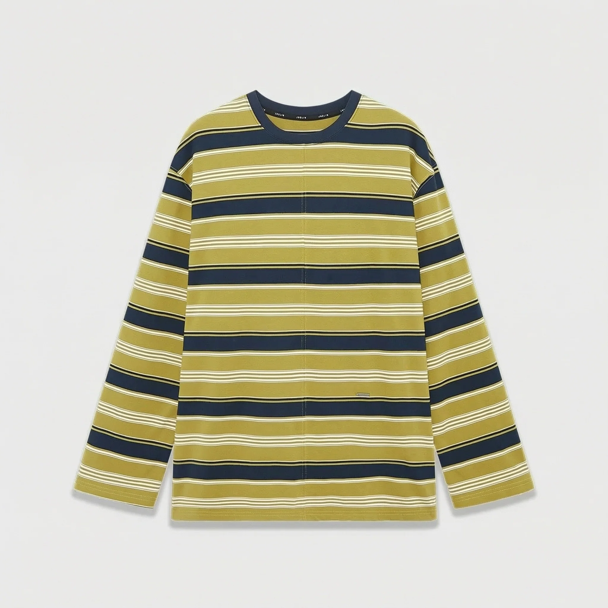 Oversized Striped Long Sleeve Crewneck Tee - Image 7
