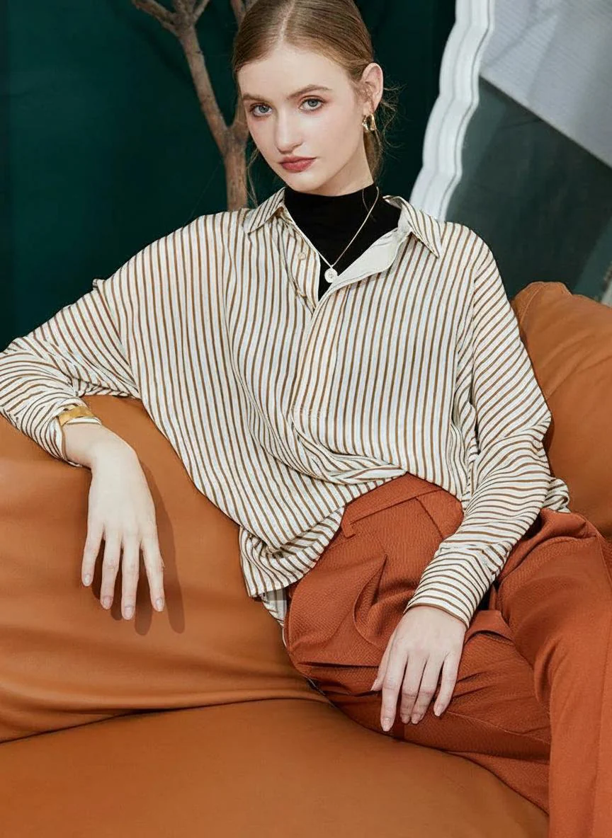 Oversized Striped Shirt