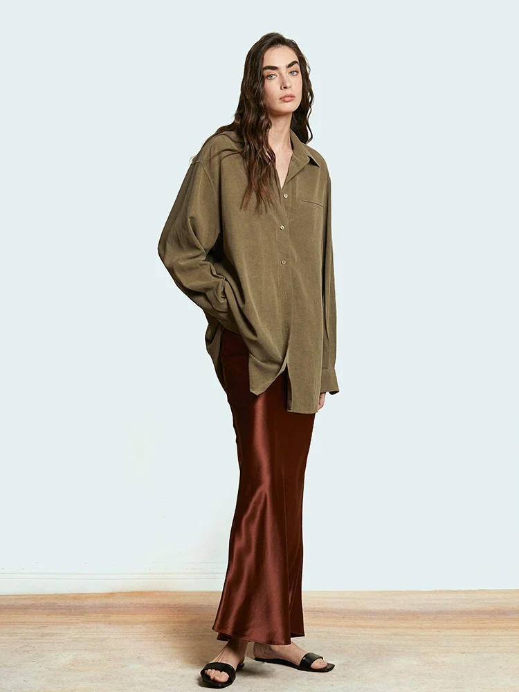 Oversized Tencel-Linen Shirt & Shorts Set - Image 4