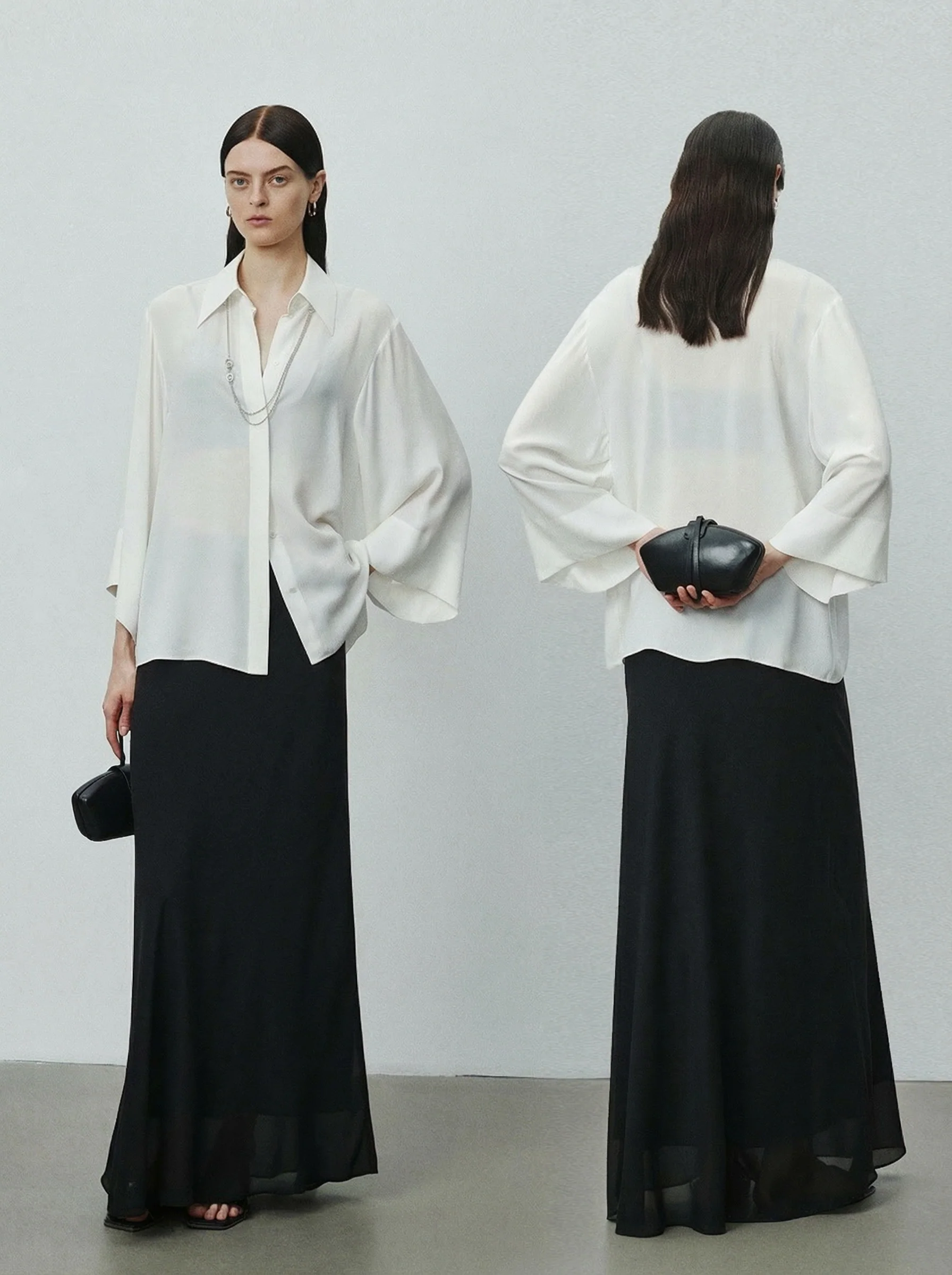 Oversized Three-Quarter Sleeve Shirt - Image 2