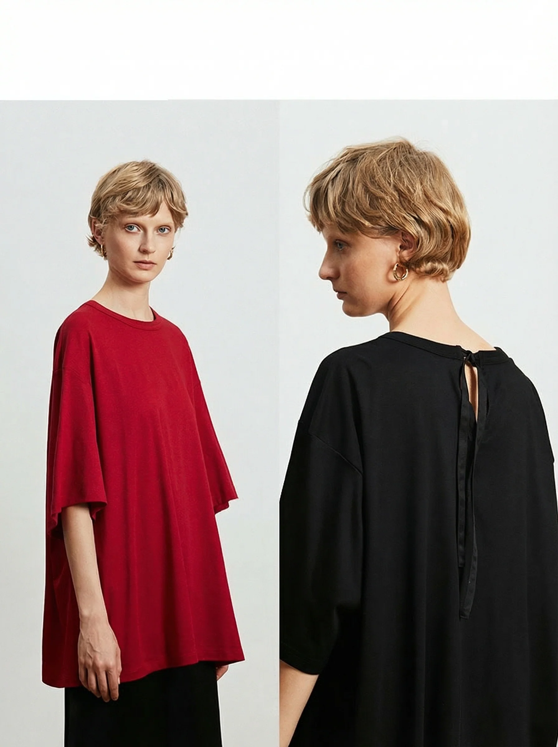 Oversized Tie-Back Tee - Image 4